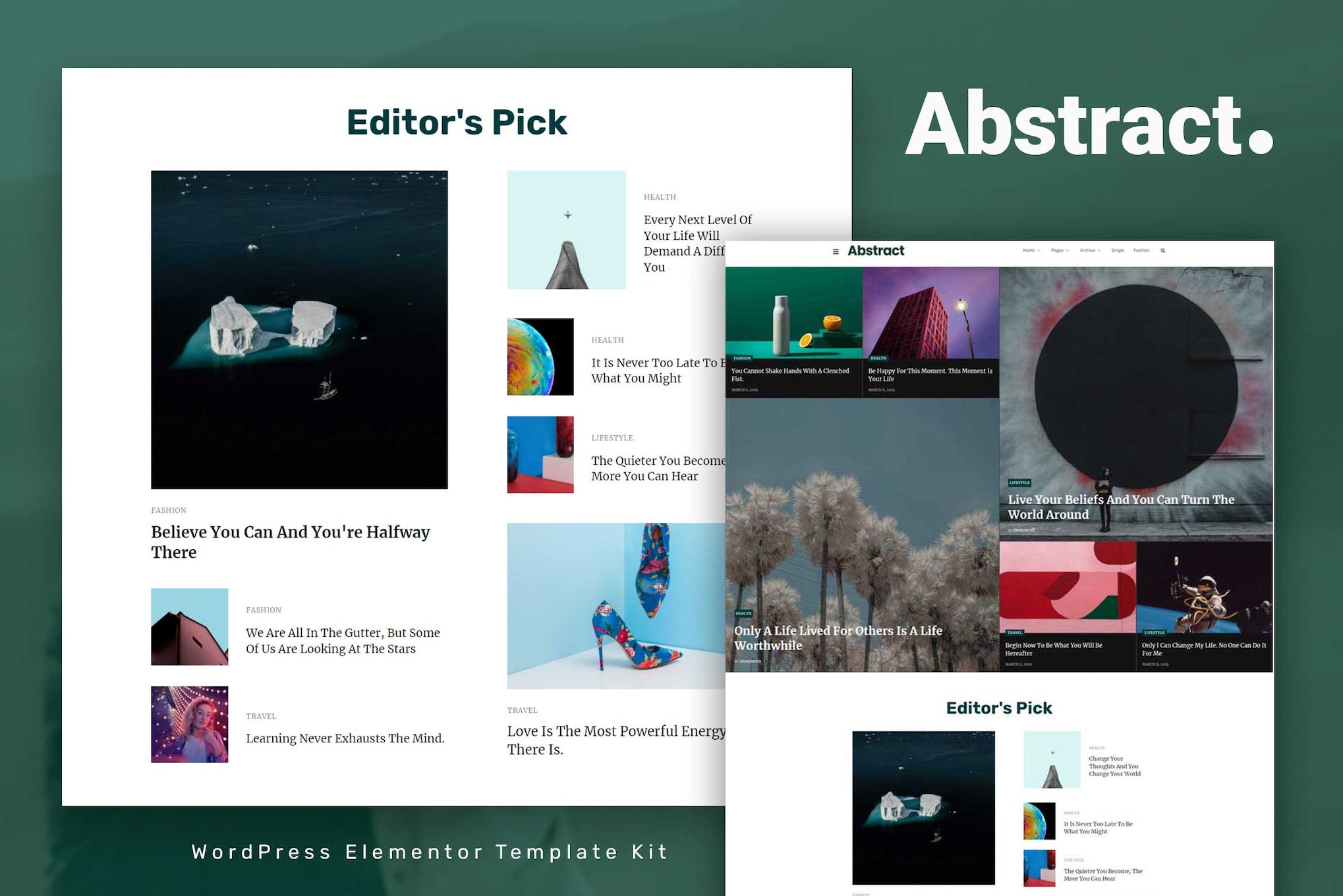 Abstract – Blog & Magazine Elementor Template Kit