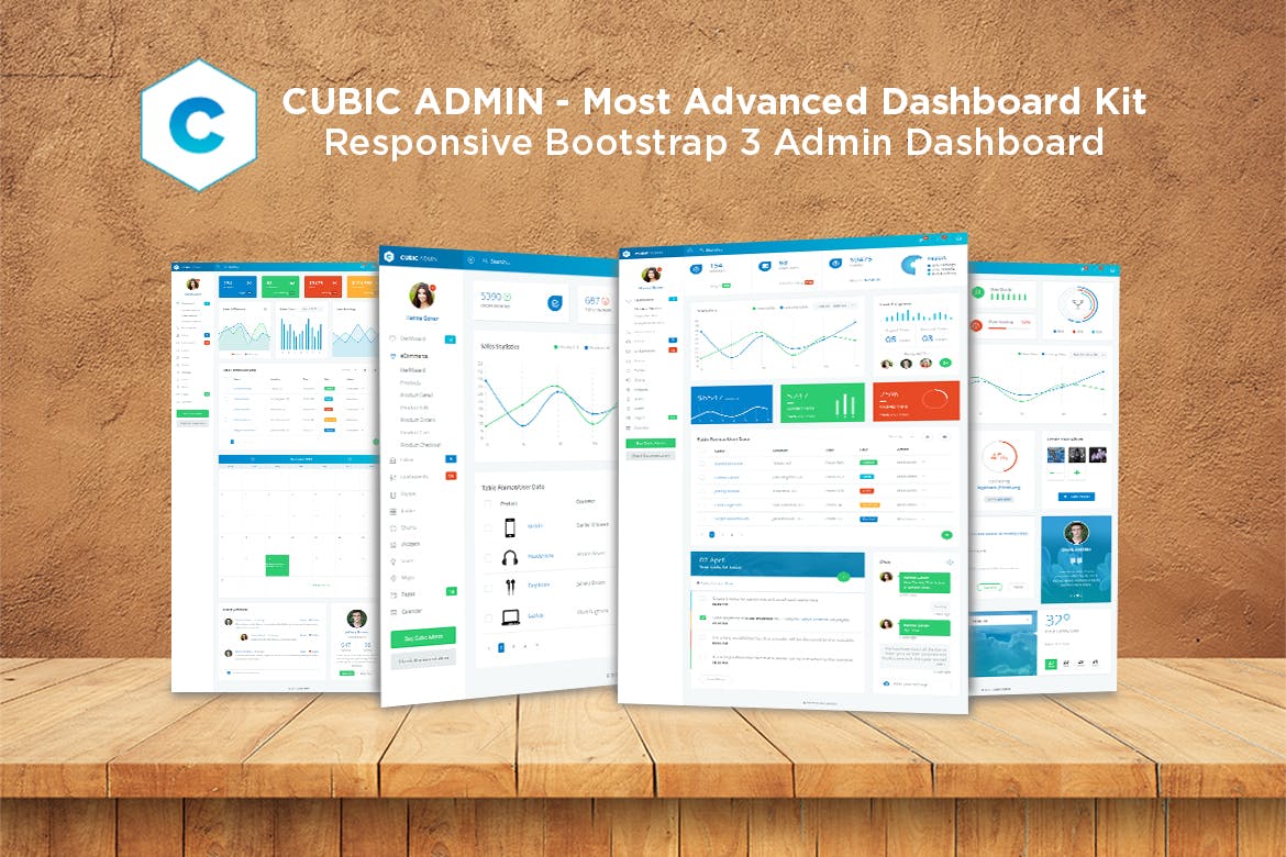 Admin Dashboard + UI Kit Framework Theme – Cubic