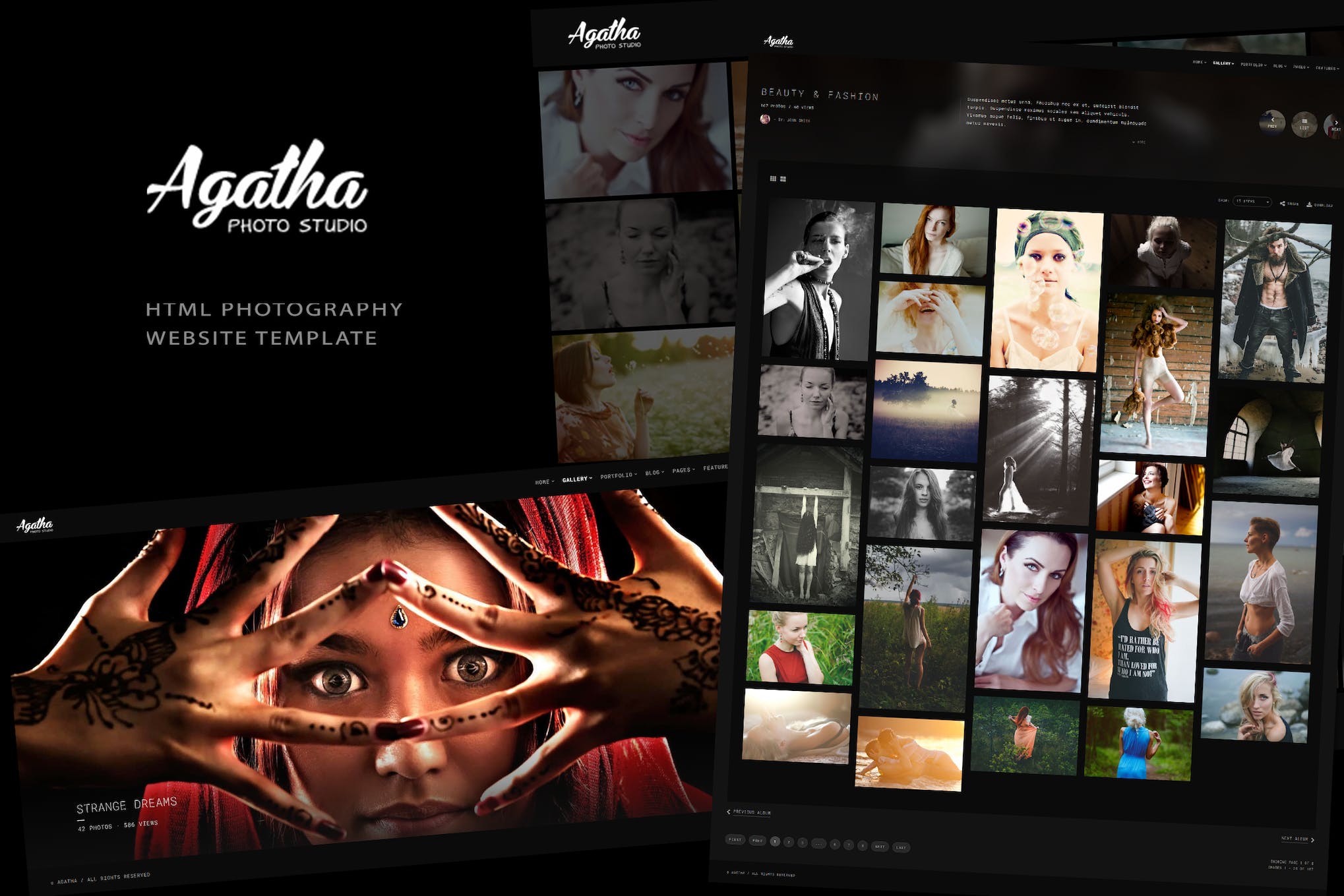 Agatha – Photography Portfolio Website Template