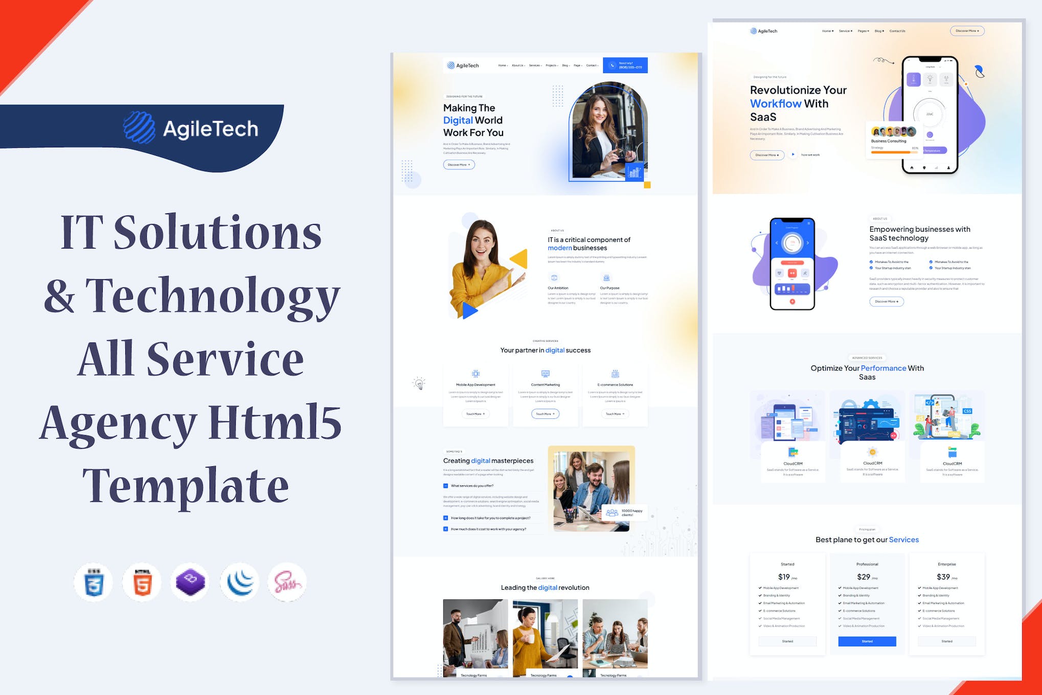 AglieTech – IT Solutions & Technology Template