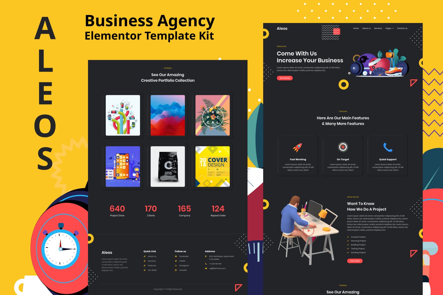 Aleos – Business Agency Elementor Template Kit