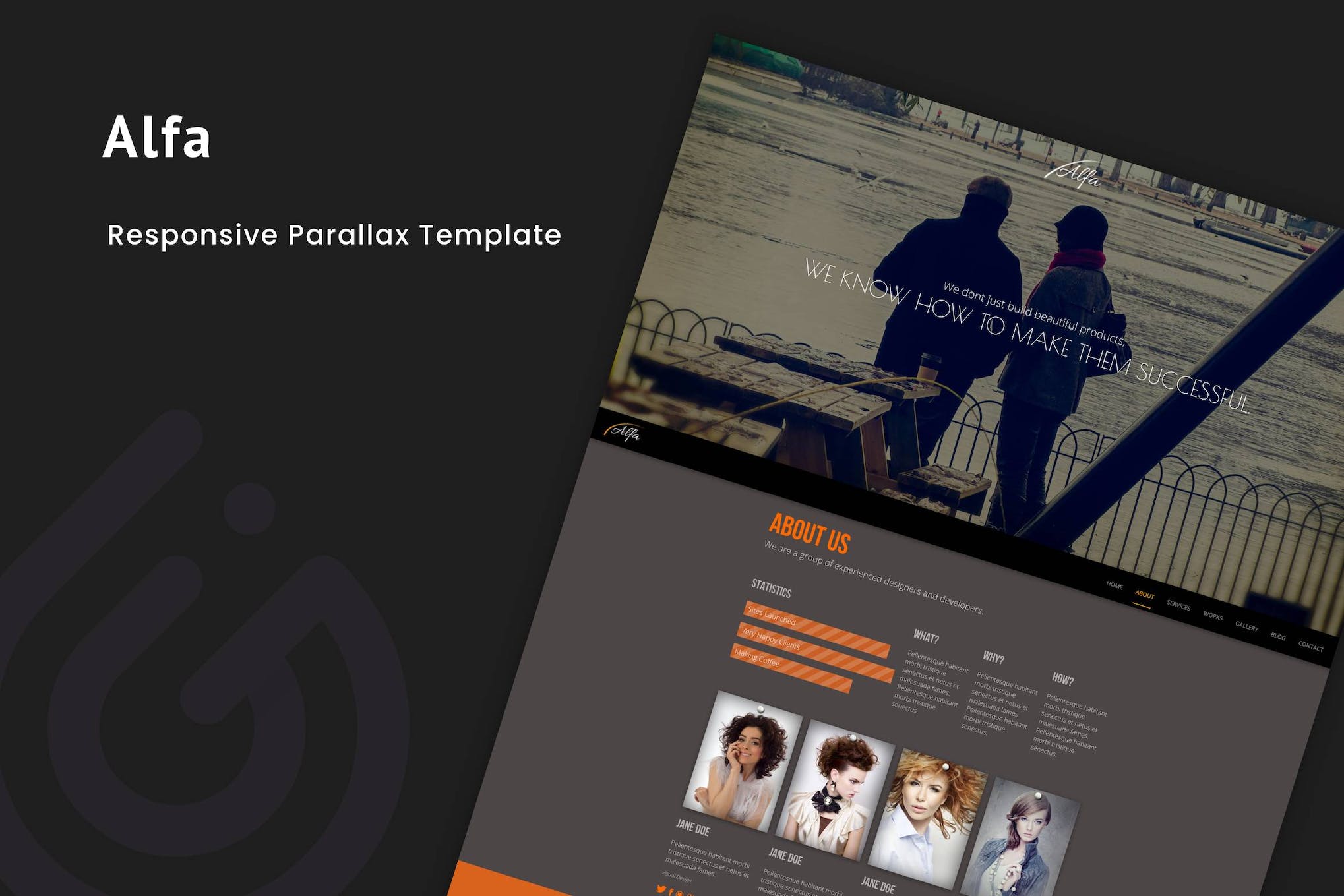 Alfa – Responsive Parallax Template