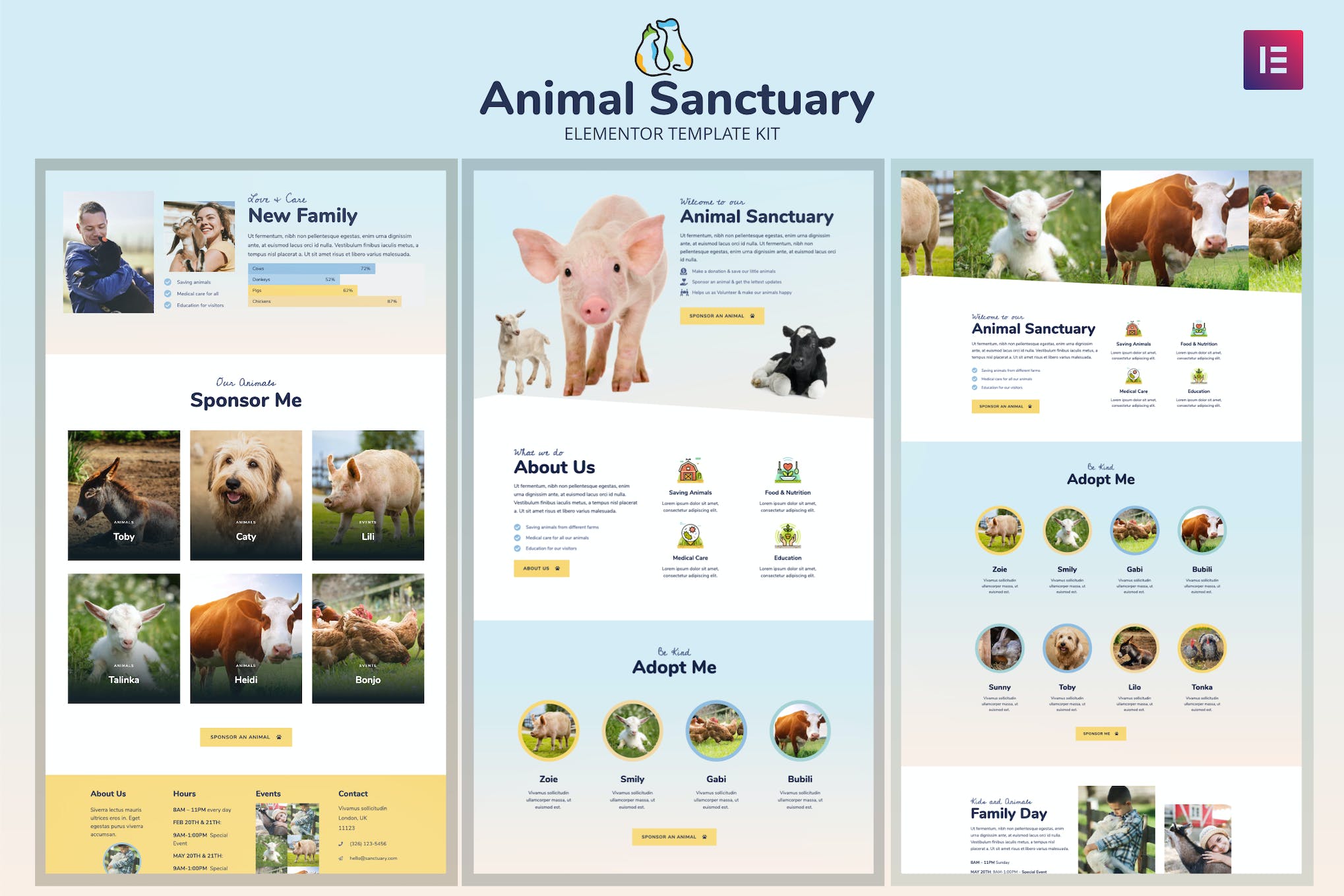 Animal Sanctuary – Non-Profit Template Kit