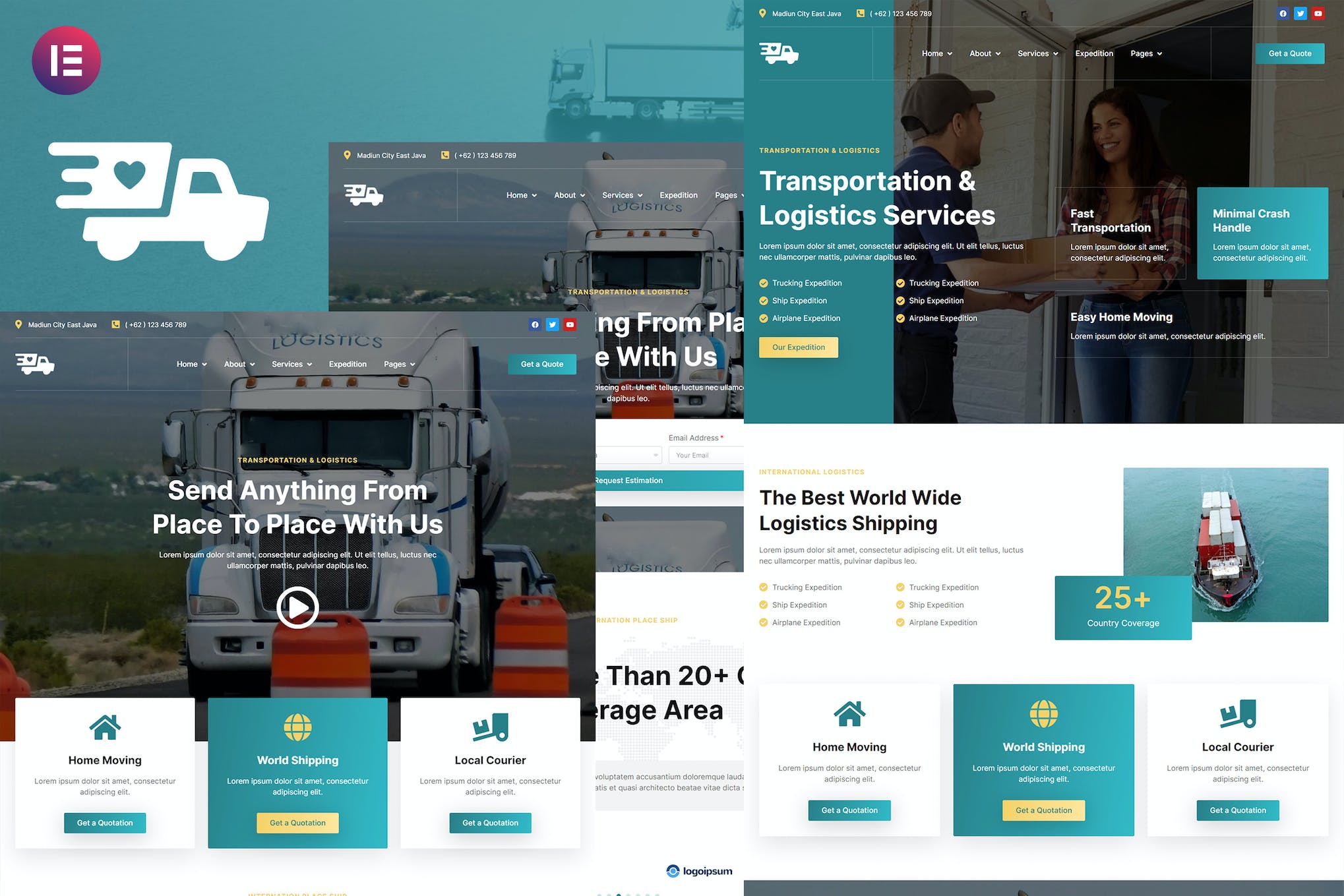 Antar – Transportation & Logistics Elementor Template Kit