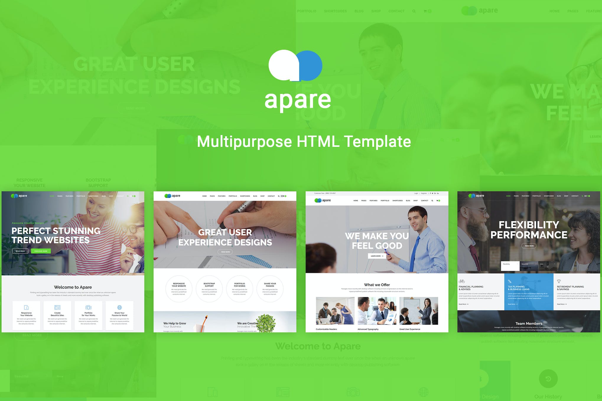 Apare – Responsive Multipurpose HTML5 Template