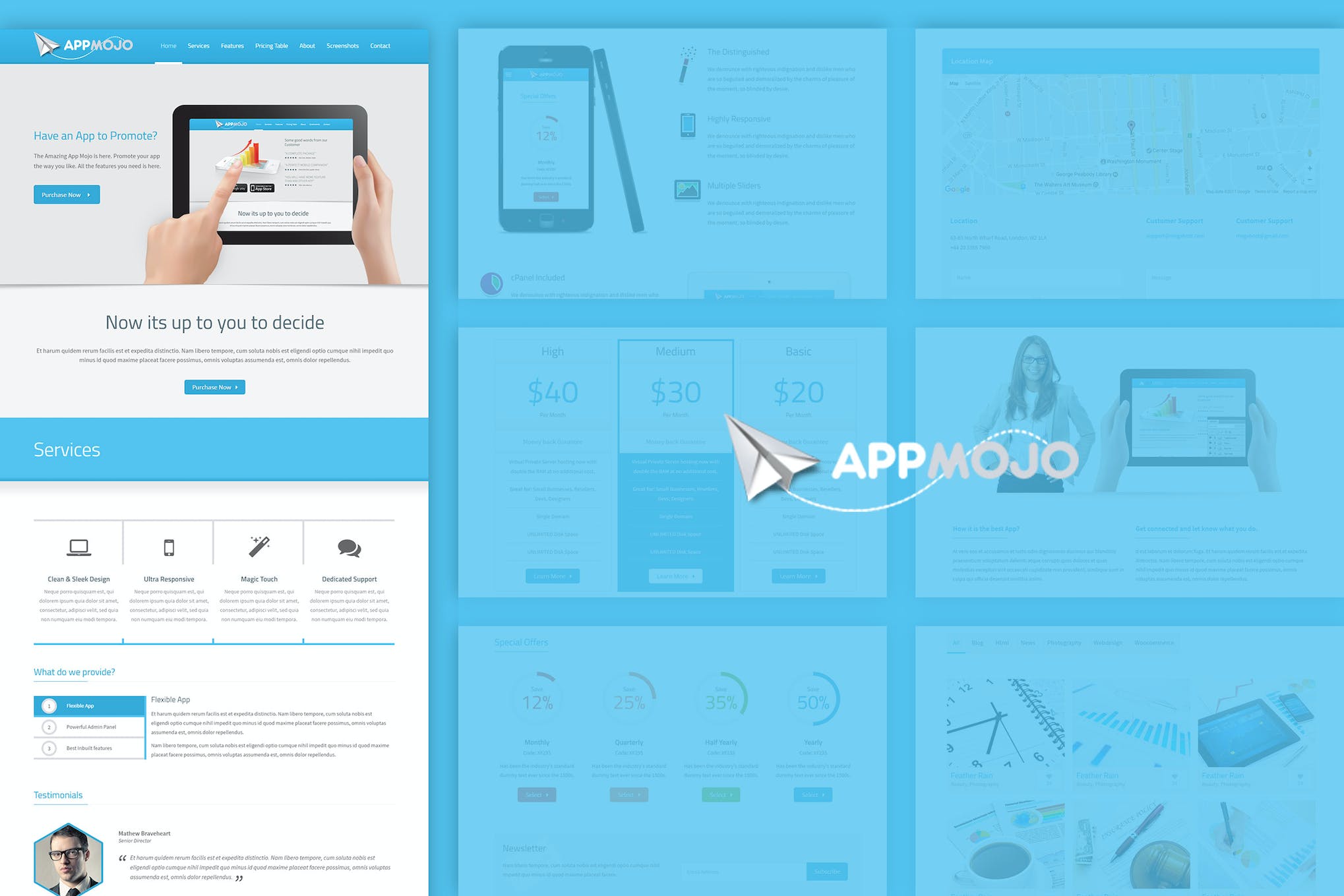 App Mojo – Single Page Software Promotion HTML