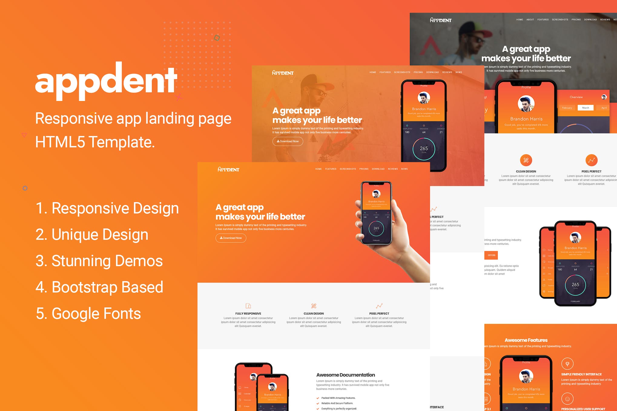 Appdent – App Landing Page