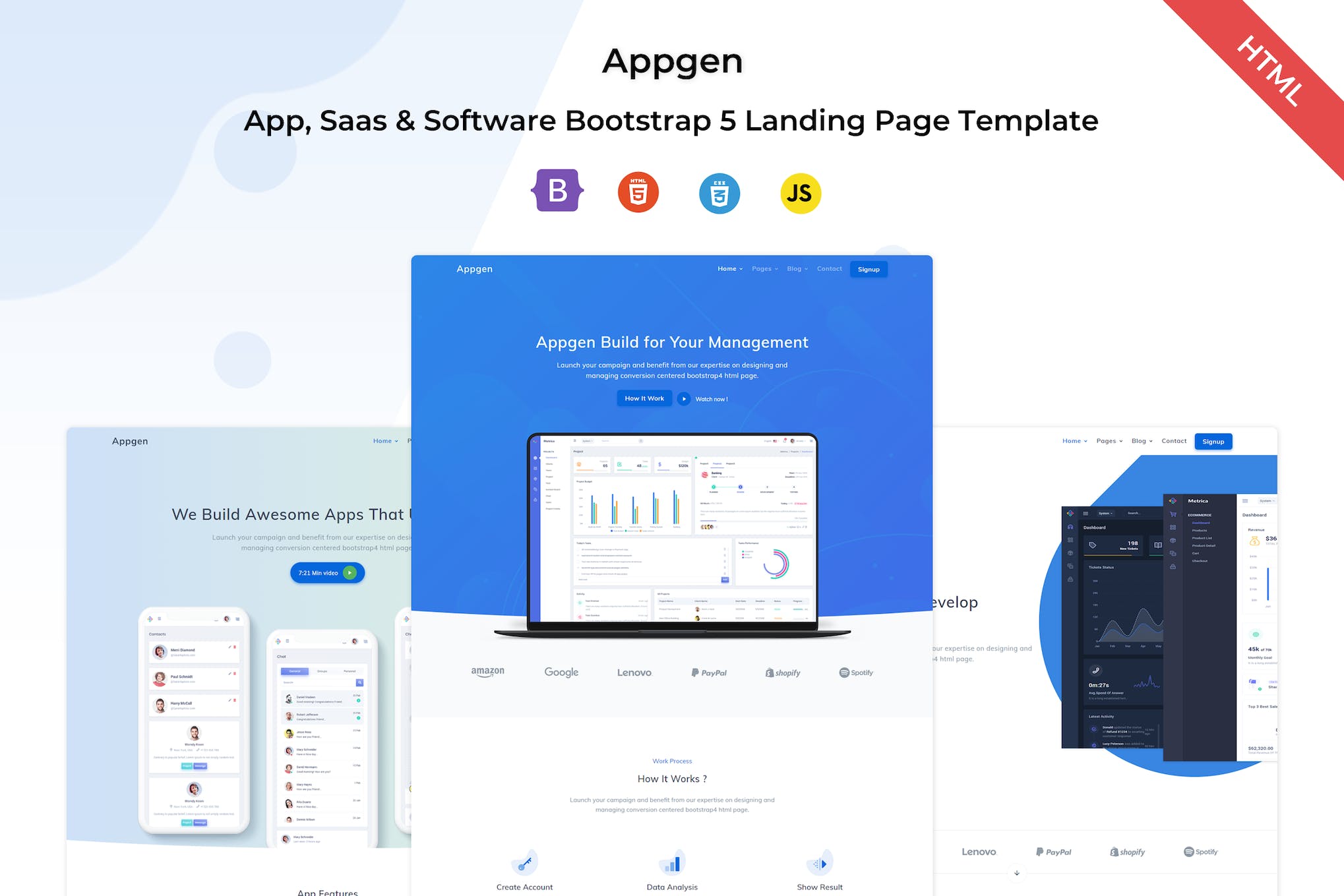 Appgen – App, Saas & Software Bootstrap Template