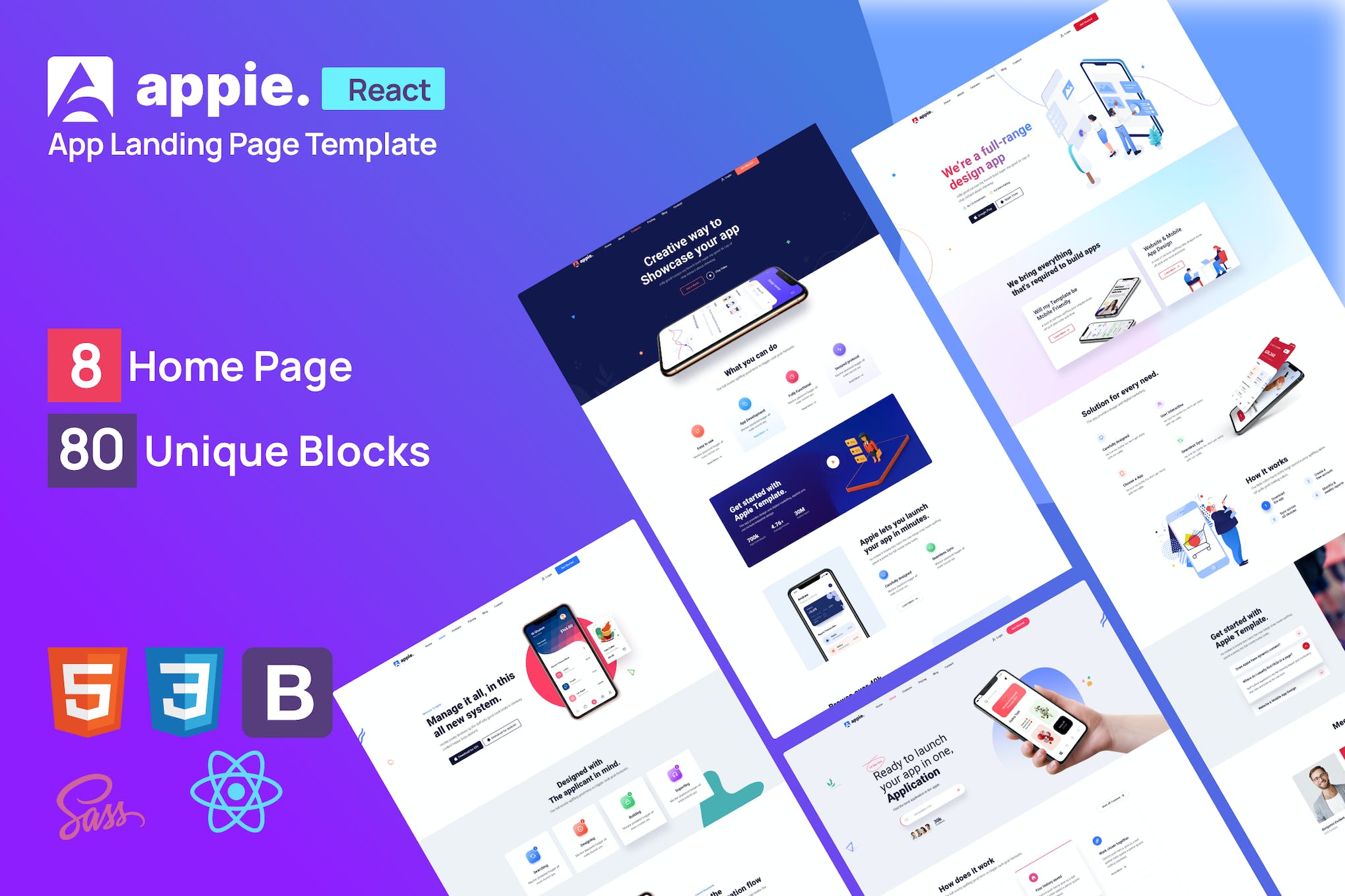 Appie – React app landing page