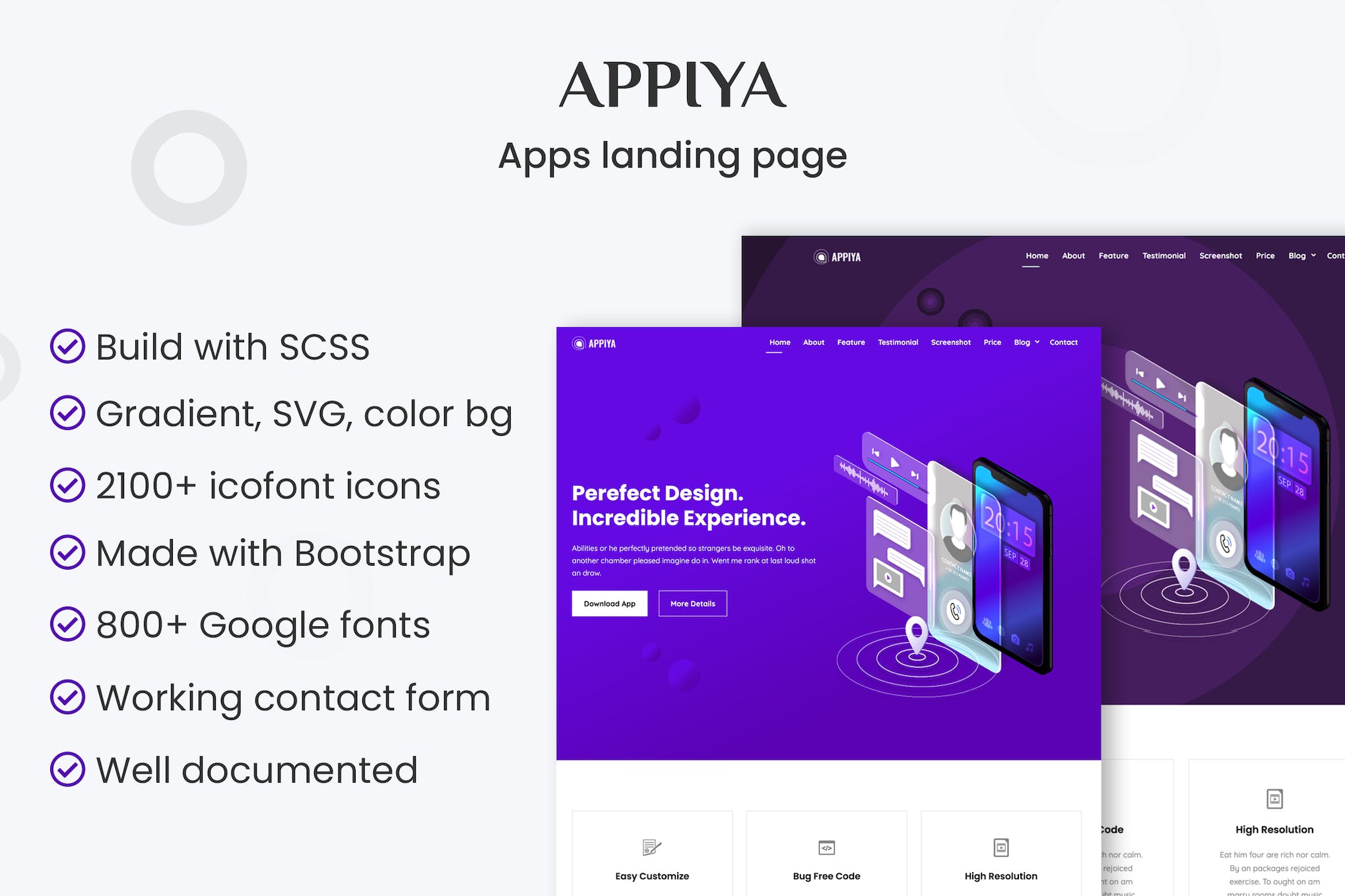 Appiya – App Landing Page