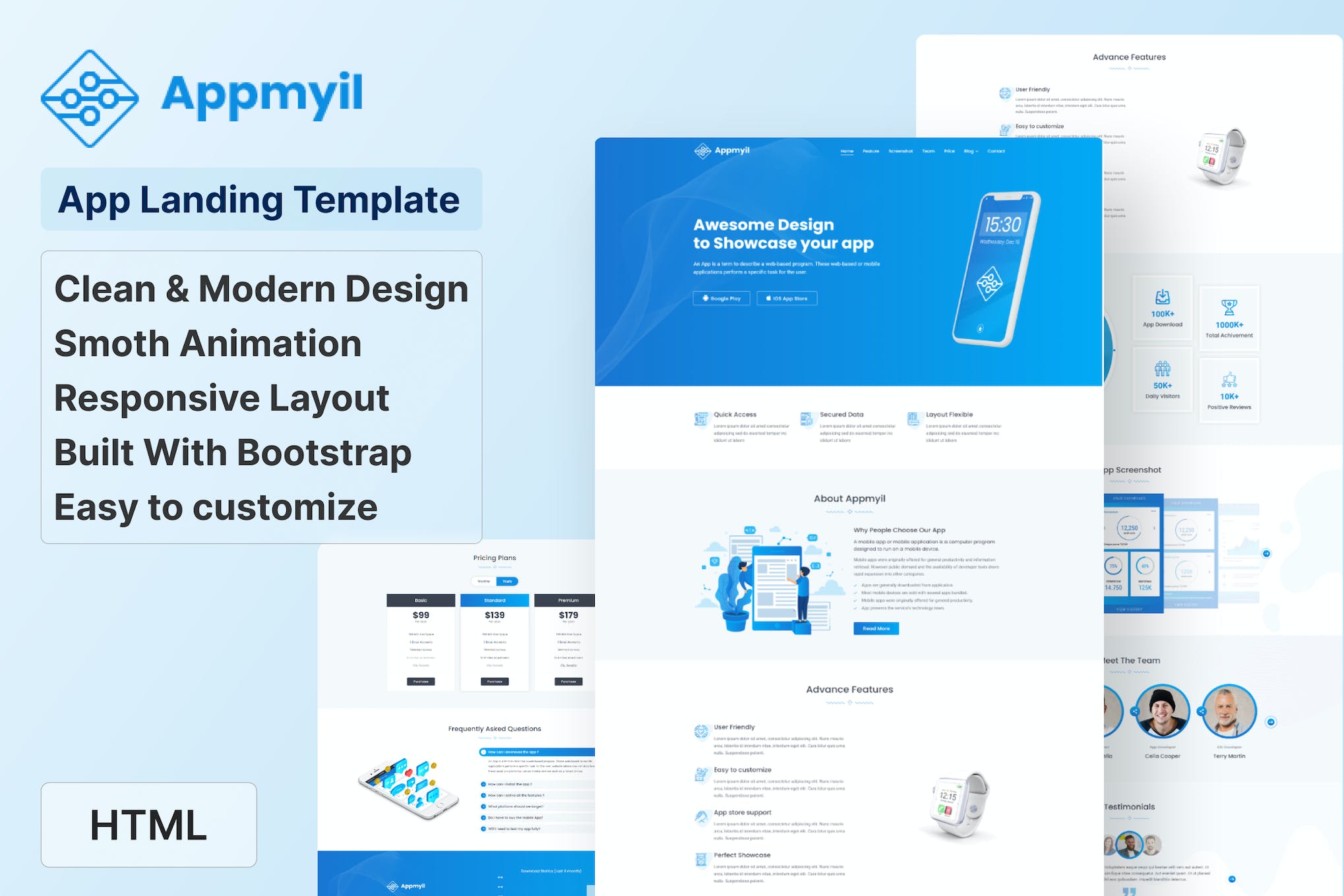 Appmyil – App Landing Template