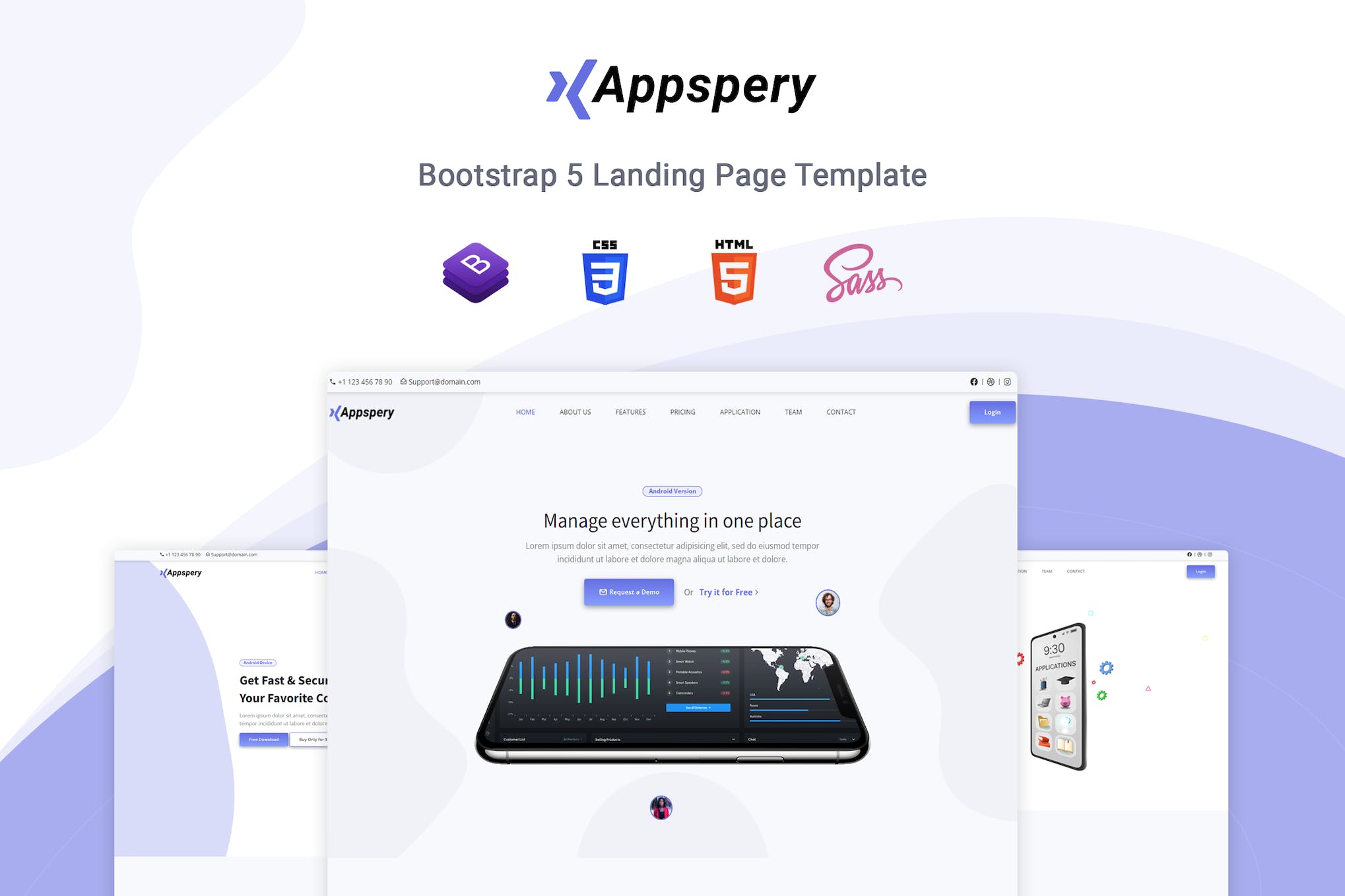 Appspery – Bootstrap 5 App Landing Template