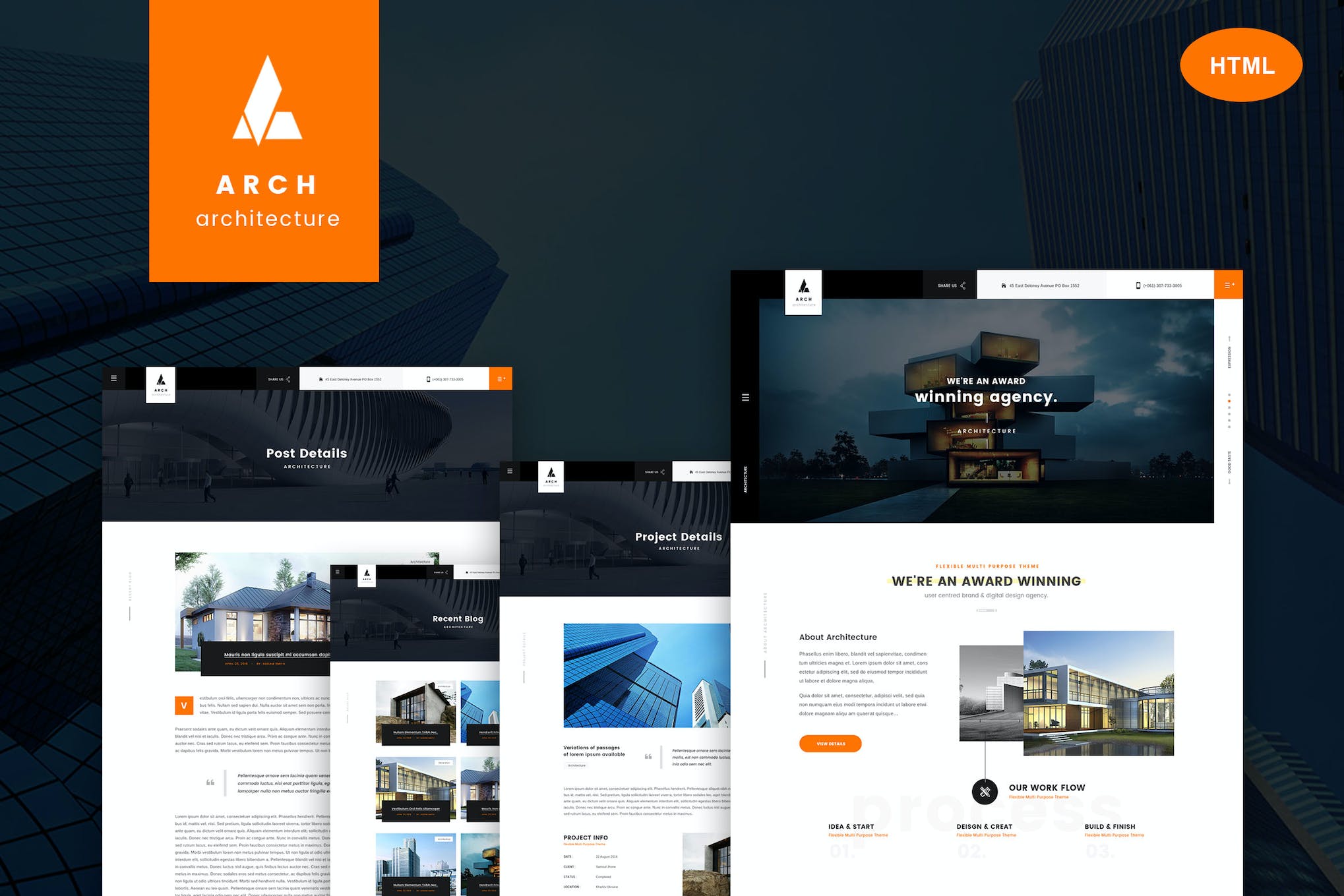 Arch – Multipurpose OnePage & MultiPage HTML Templ