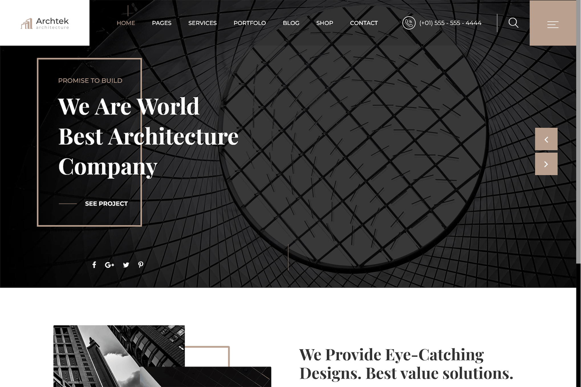 Archtek – Architecture & Interior HTML Template