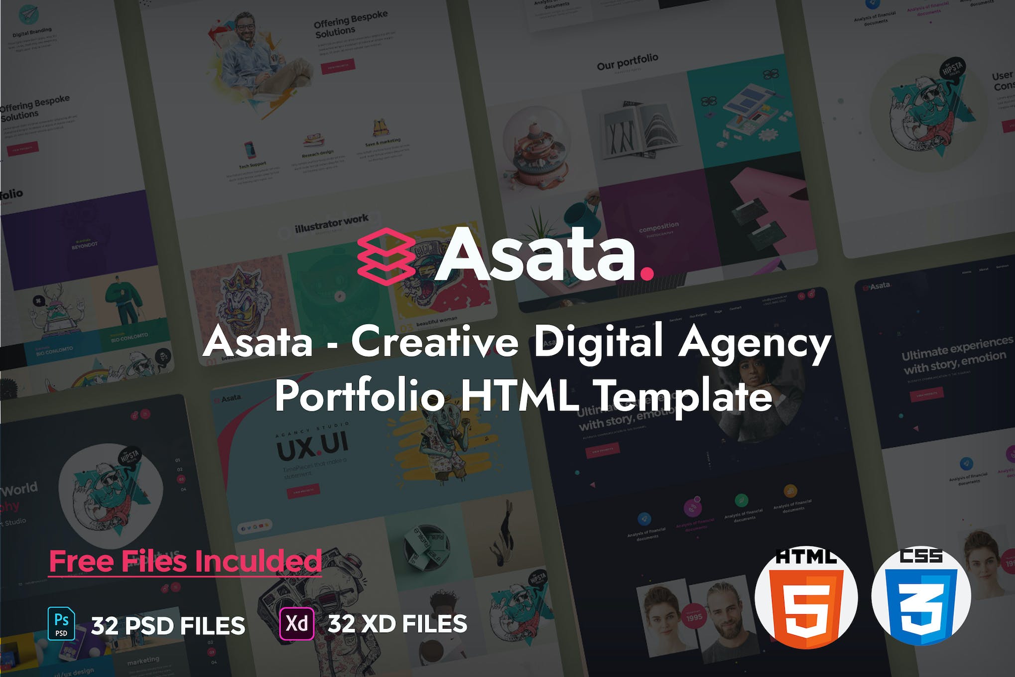 Asata – Creative Digital Agency Portfolio Template