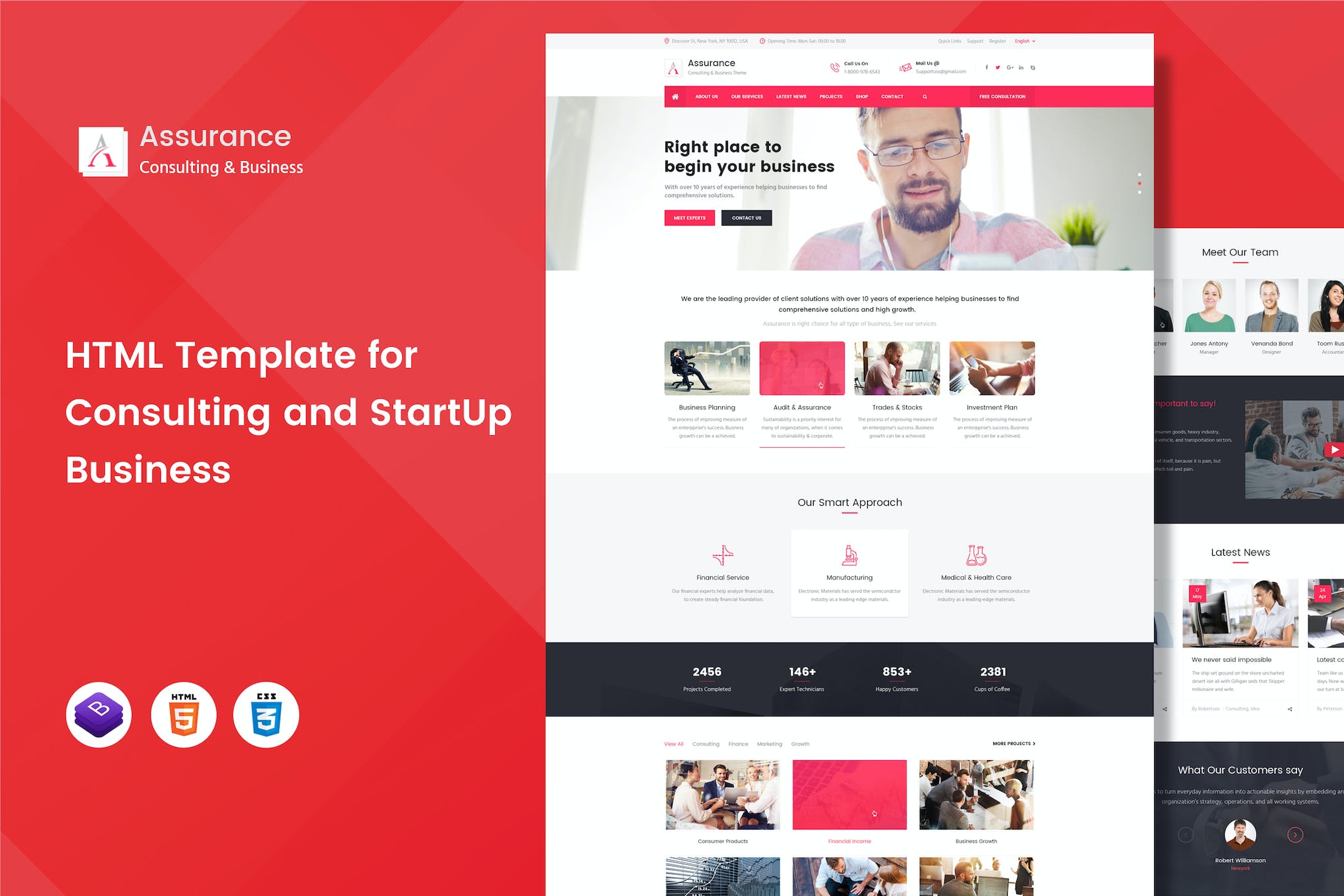 Assurance – Business Consulting HTML Template