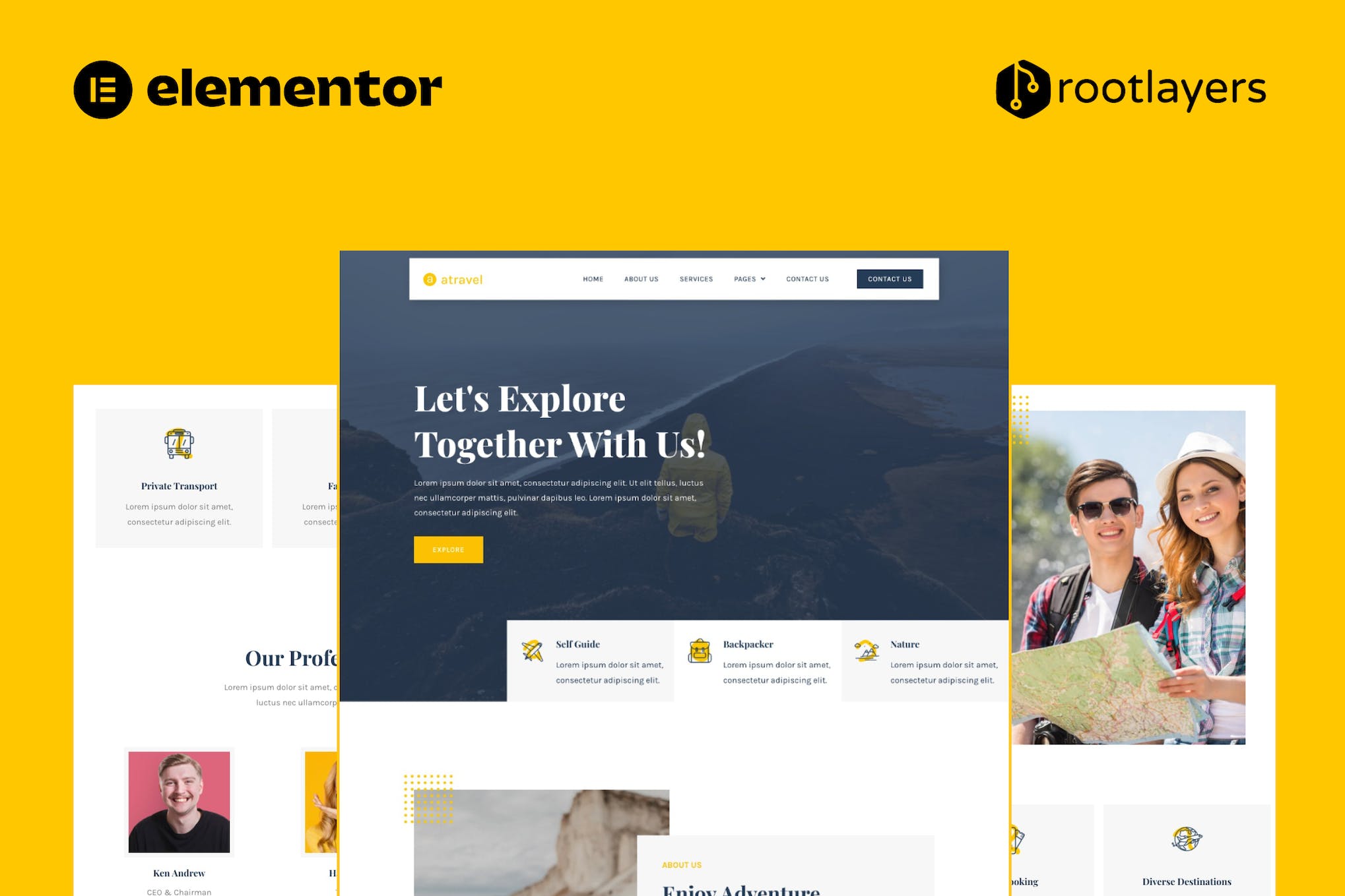 Atravel – Travel Agency Elementor Pro Full Site Template Kit