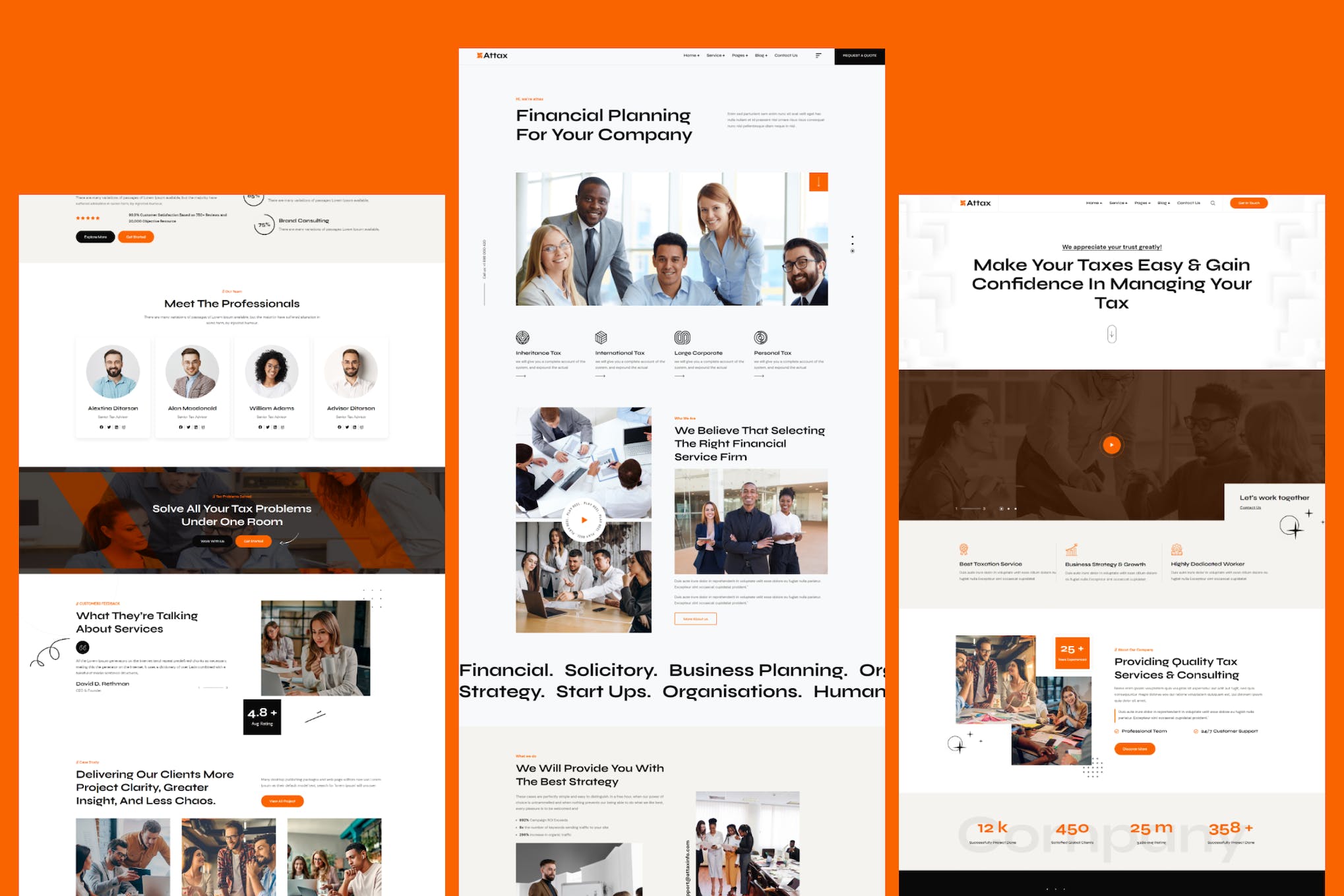 Attax – Tax Advisor Consulting HTML Template