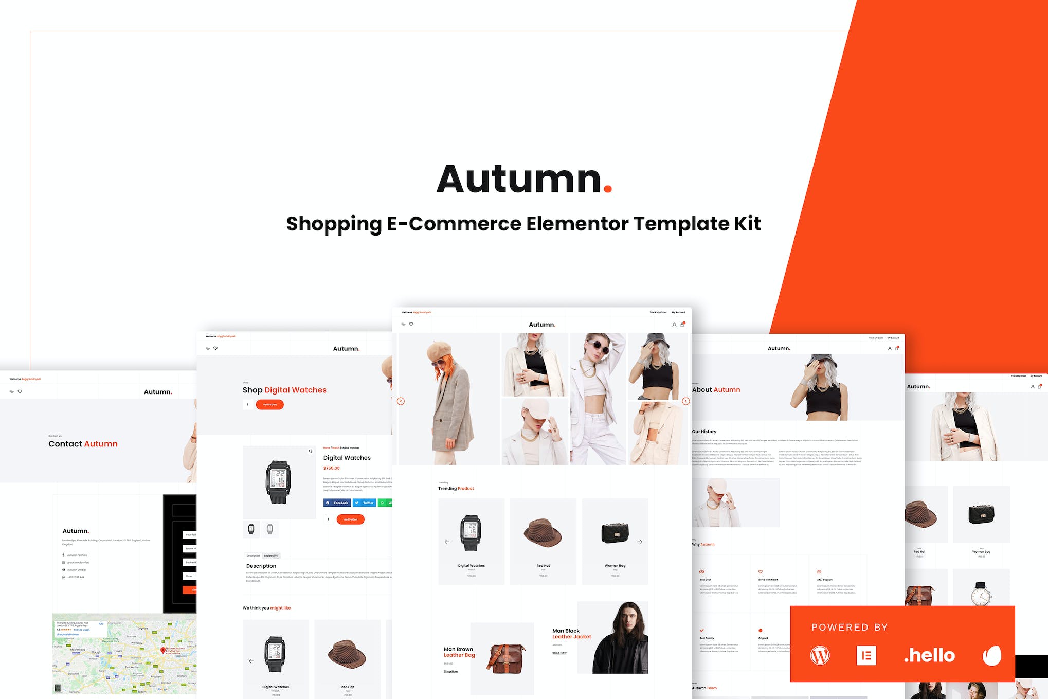 Autumn – Fashion eCommerce Elementor Template Kit