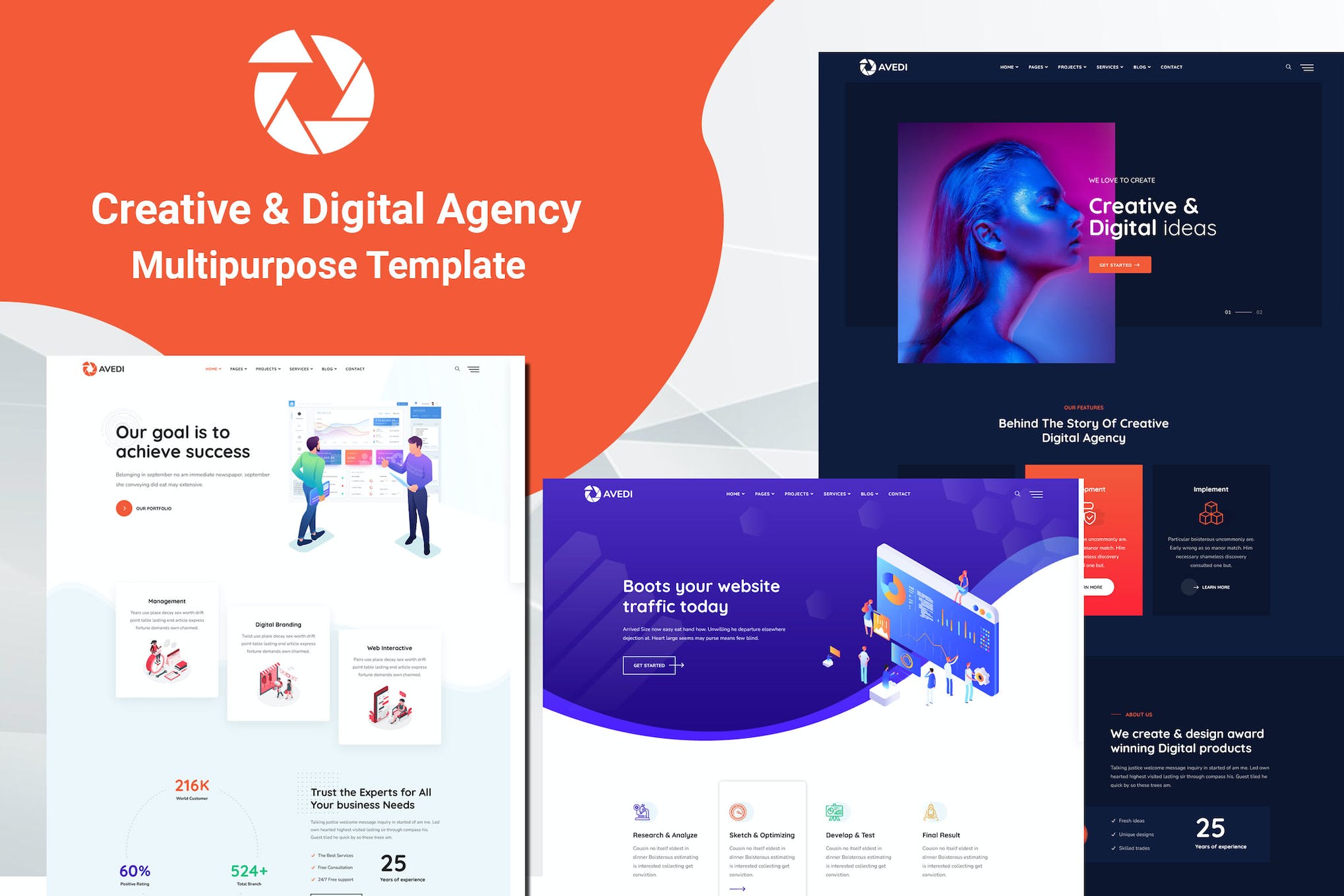 Avedi – Creative & Digital Agency Template