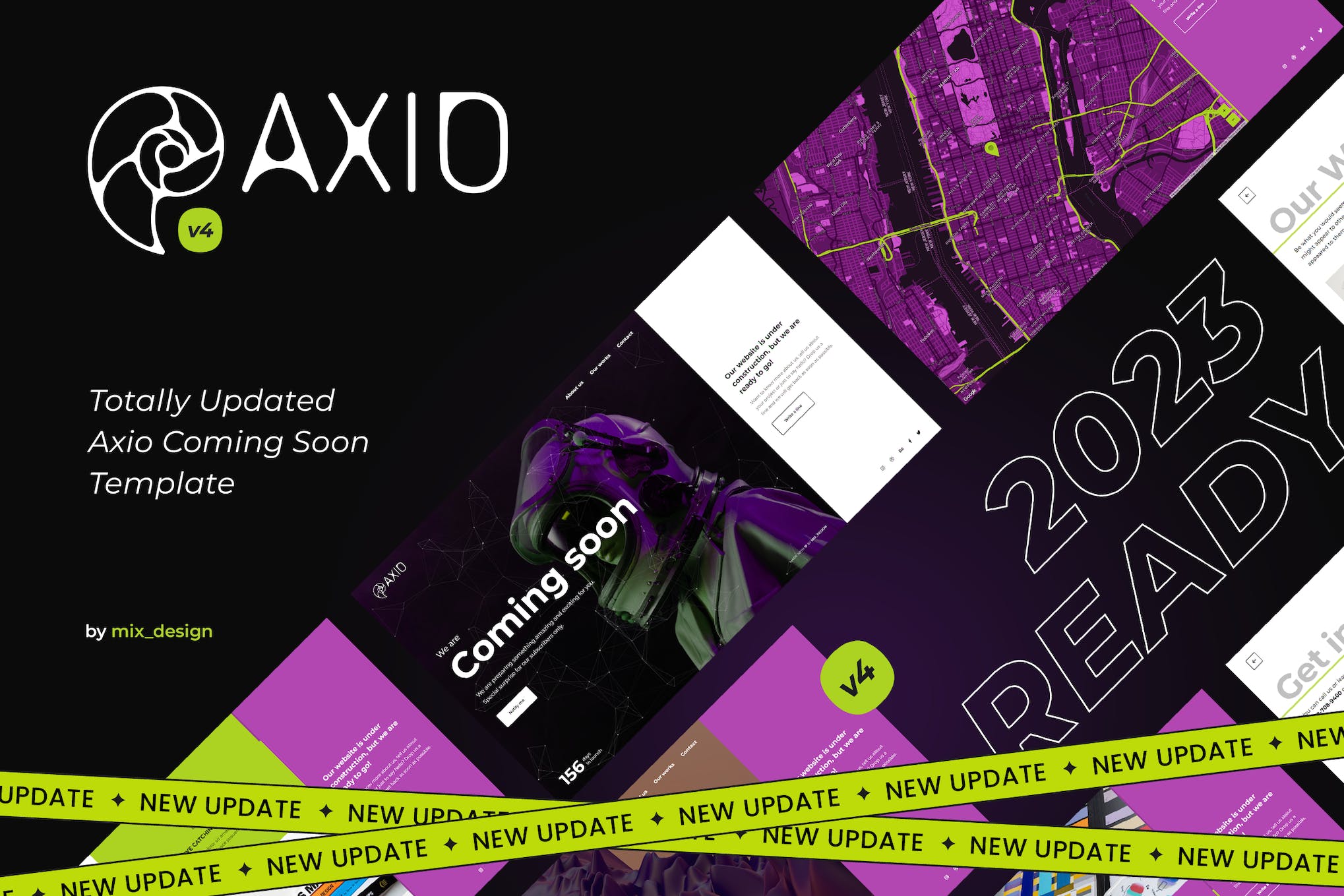 Axio – Coming Soon HTML Template