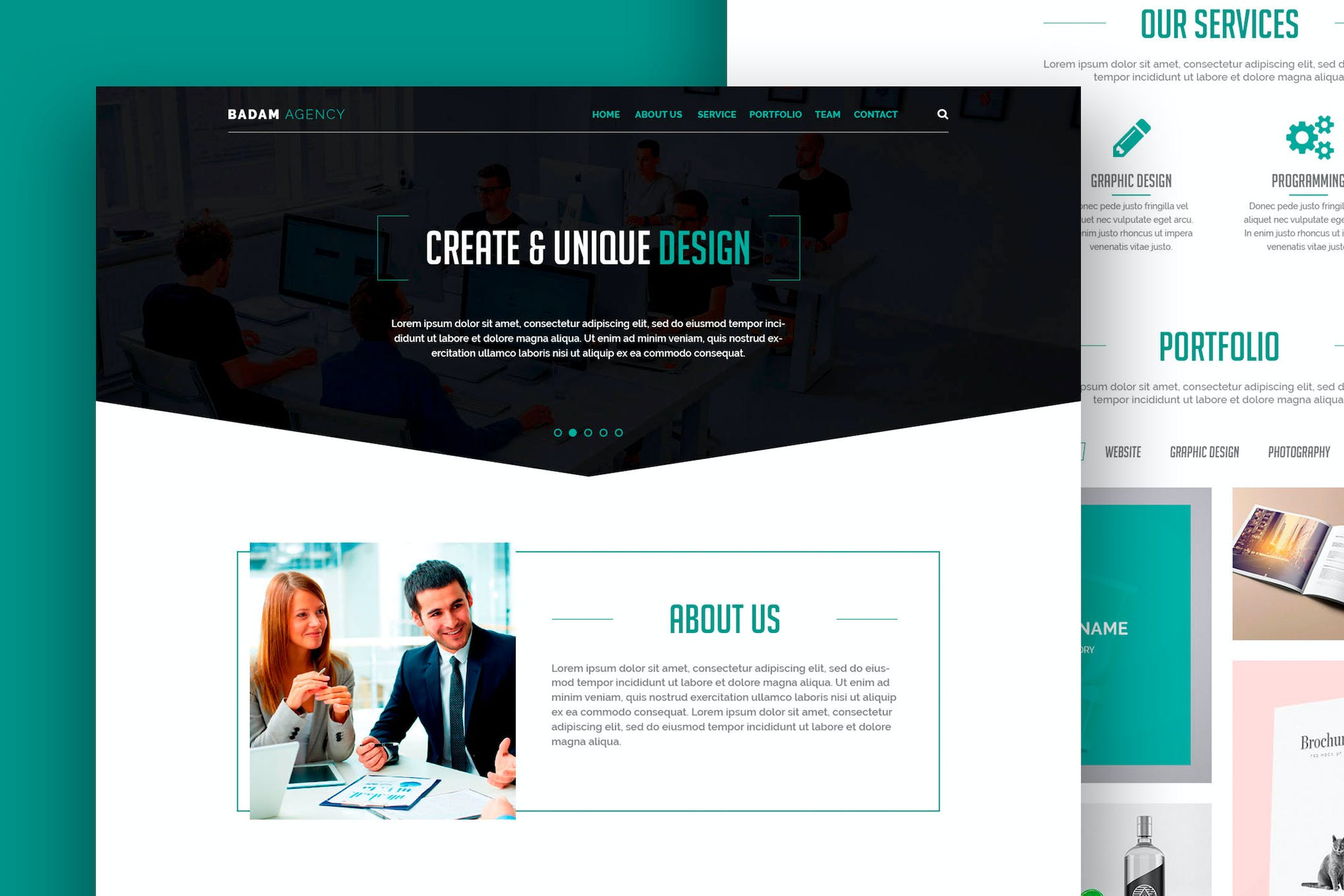 Badam Agency – Landing Page Template