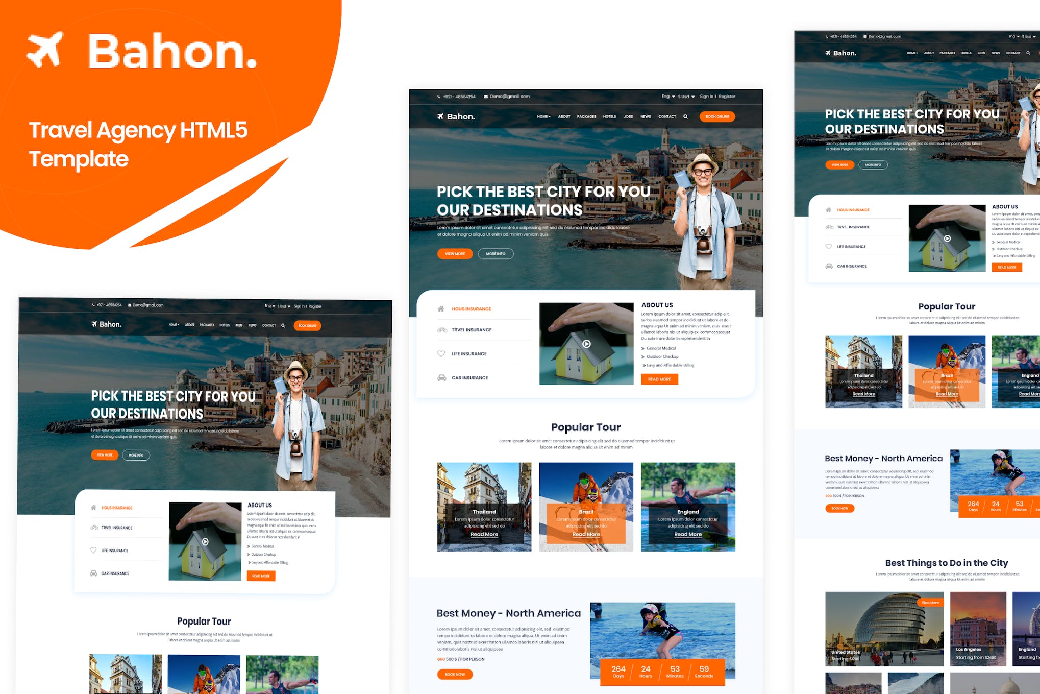 Bahon – Travel Agency HTML5 Template