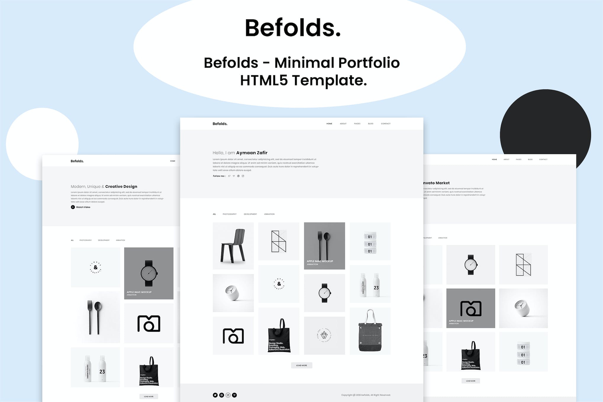 Befolds – Minimal Portfolio HTML5 Template