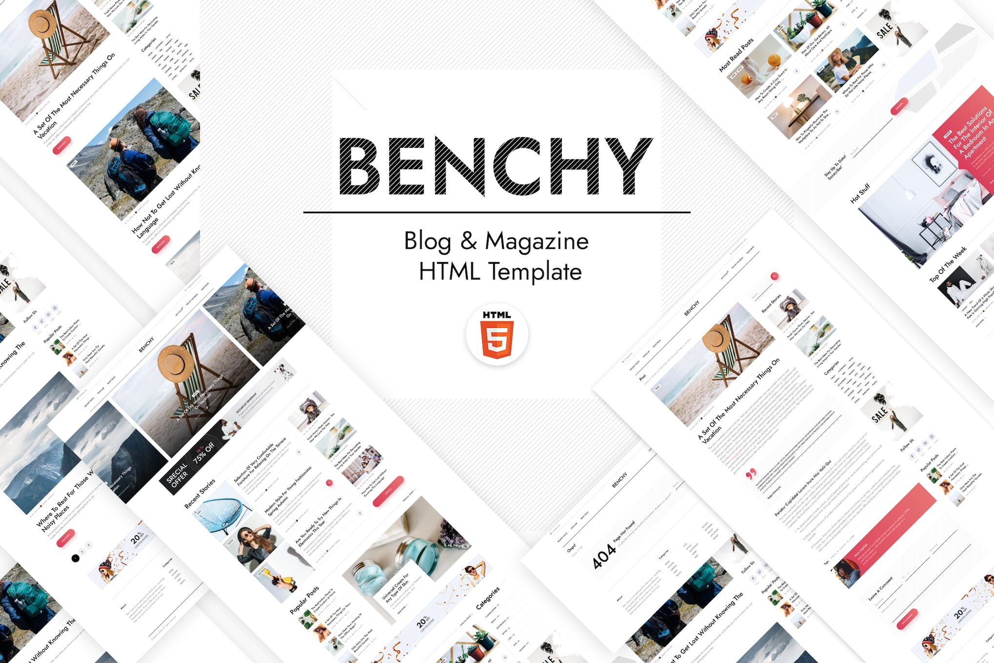 Benchy – Blog & Magazine HTML Template