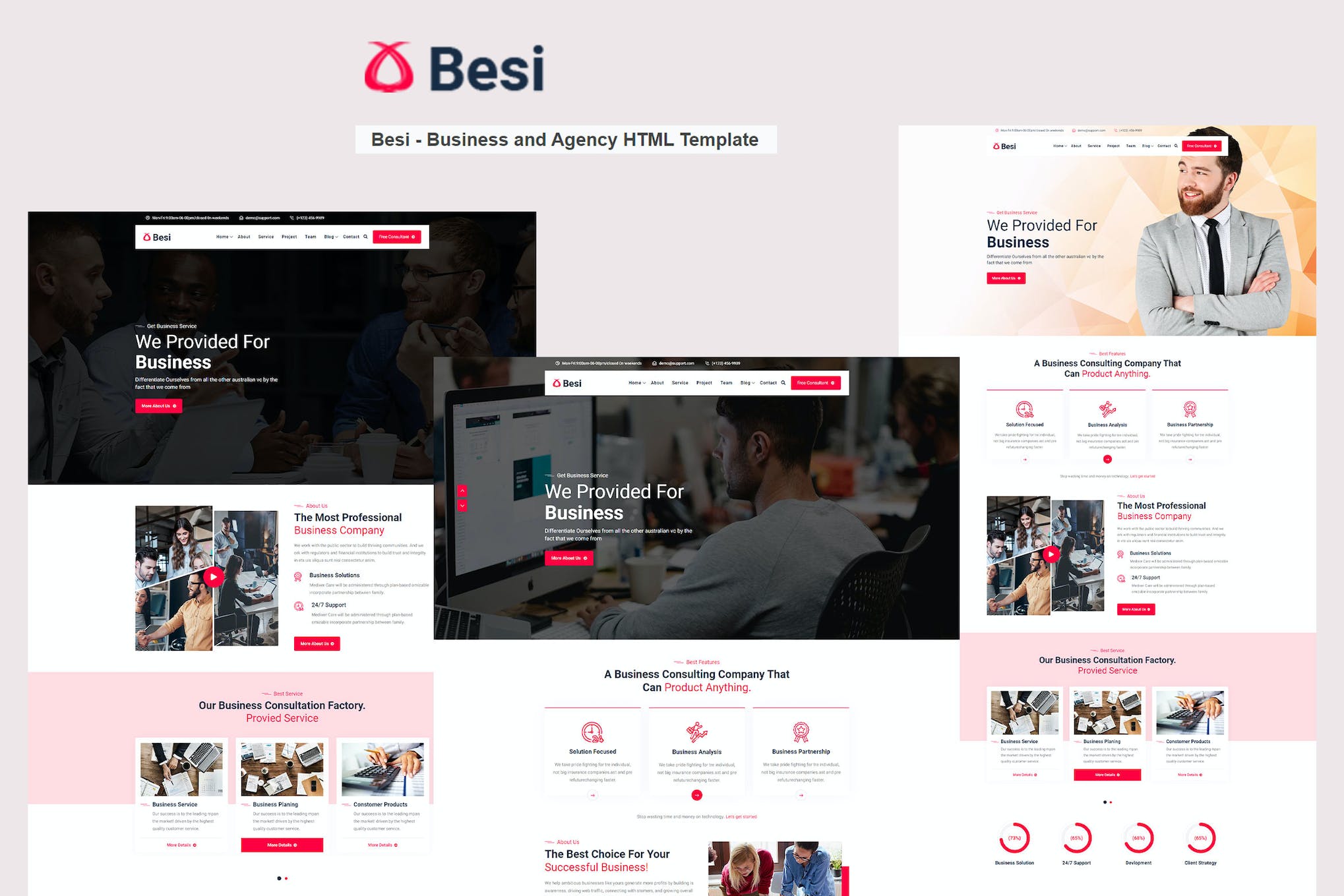 Besi – Business and Agency HTML Template