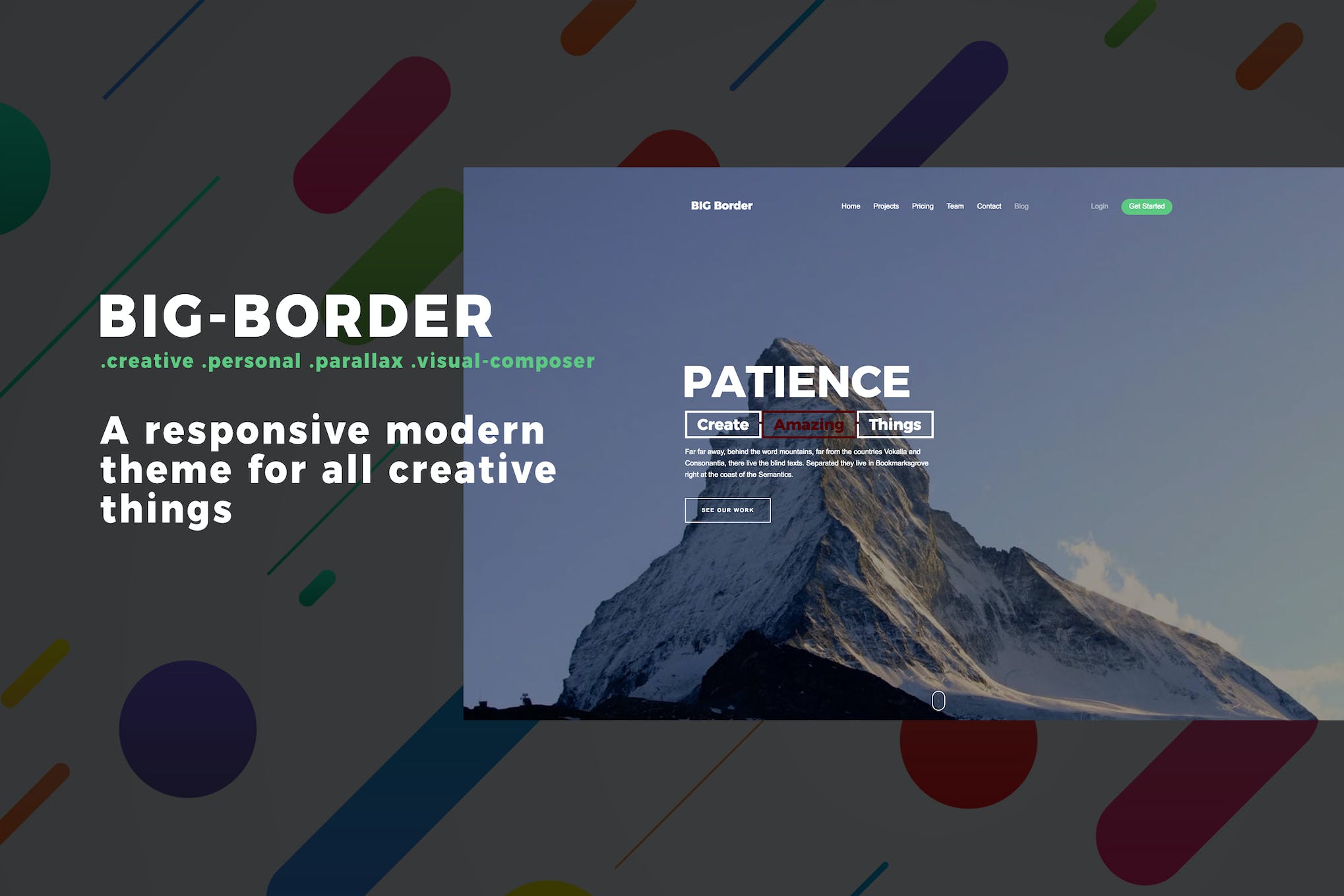 Big Border – Onepage Portfolio Bootstrap Portfolio