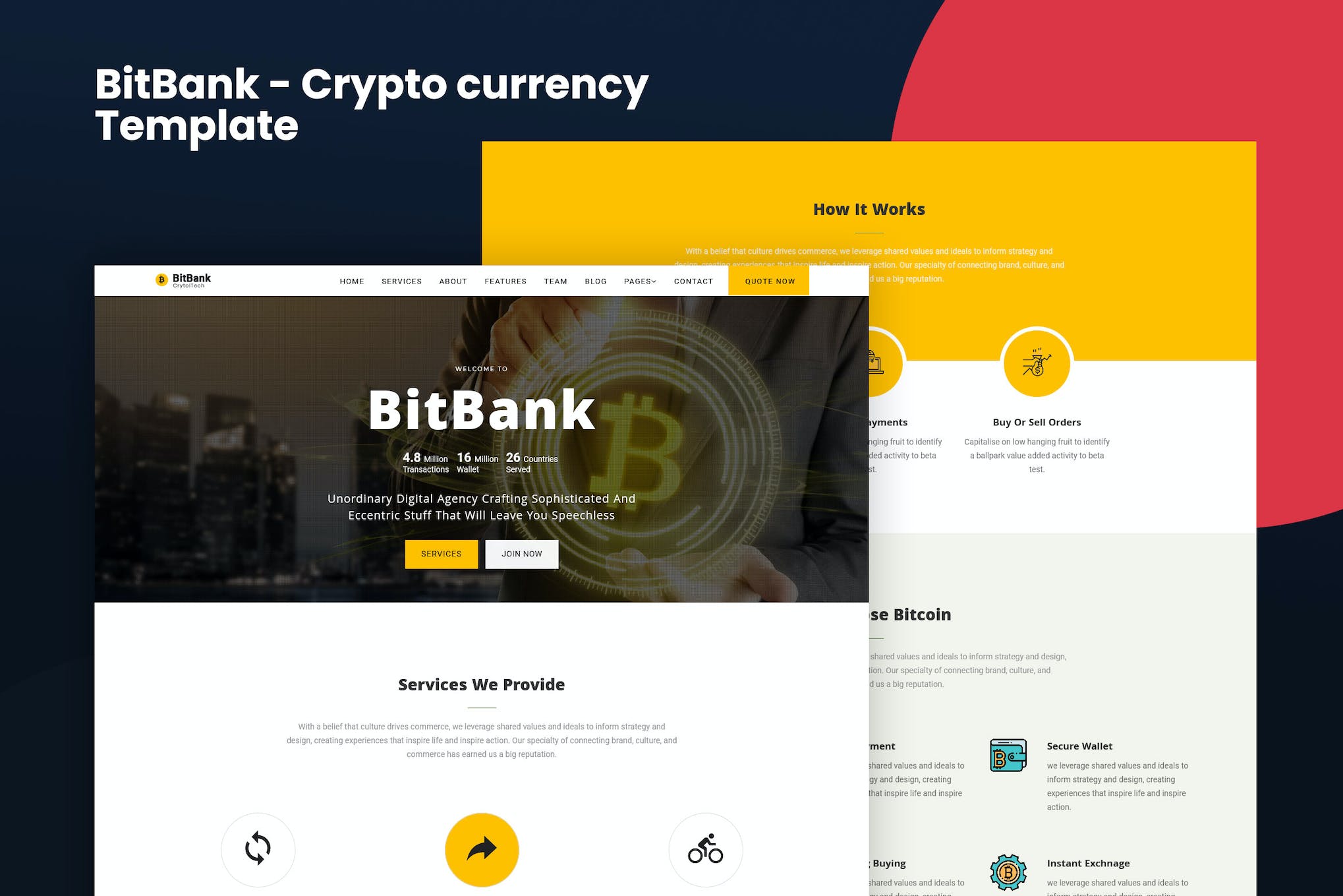 BitBank – Crypto currency Template