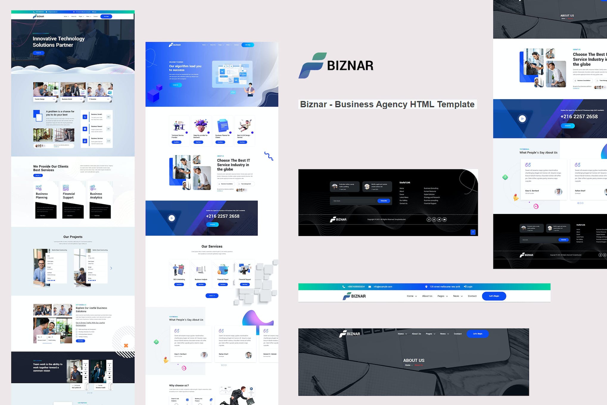 Biznar – Business Agency HTML Template