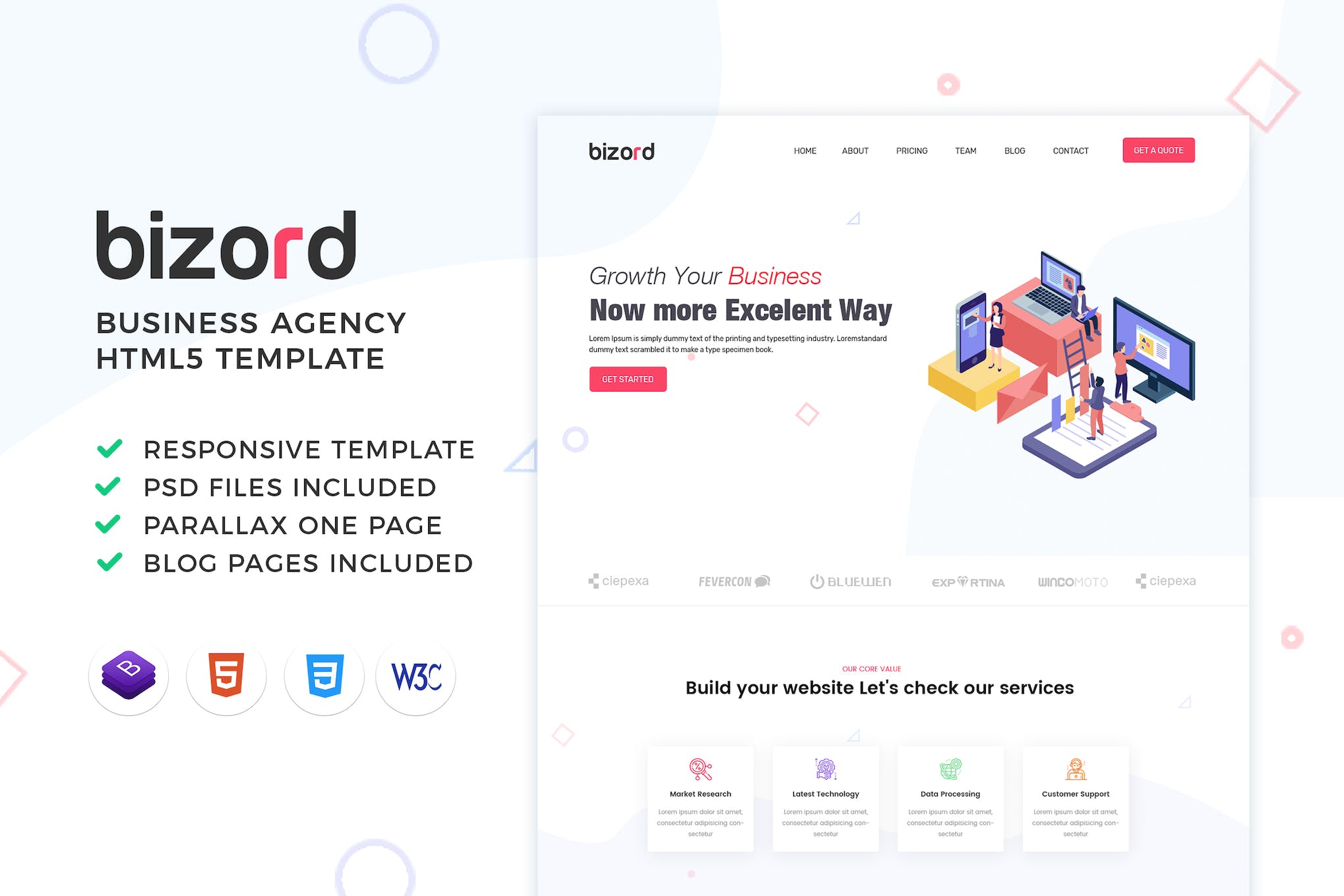 Bizord – Marketing Business Agency HTML Template