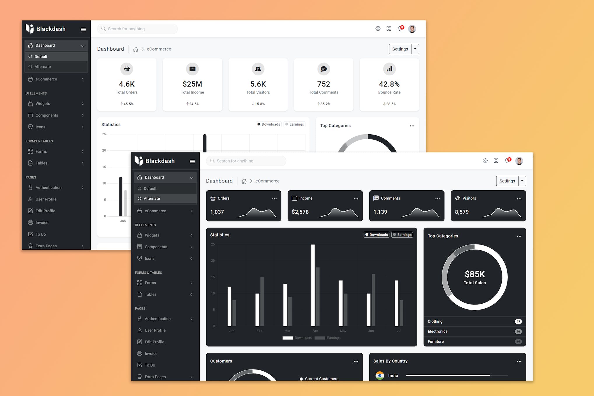 Blackdash – Bootstrap5 Admin Template