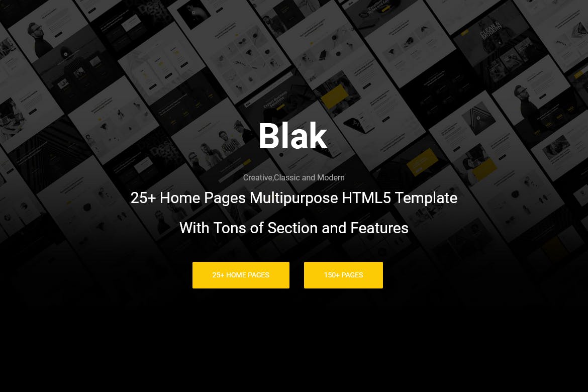 Blak – Responsive MultiPurpose HTML5 Template