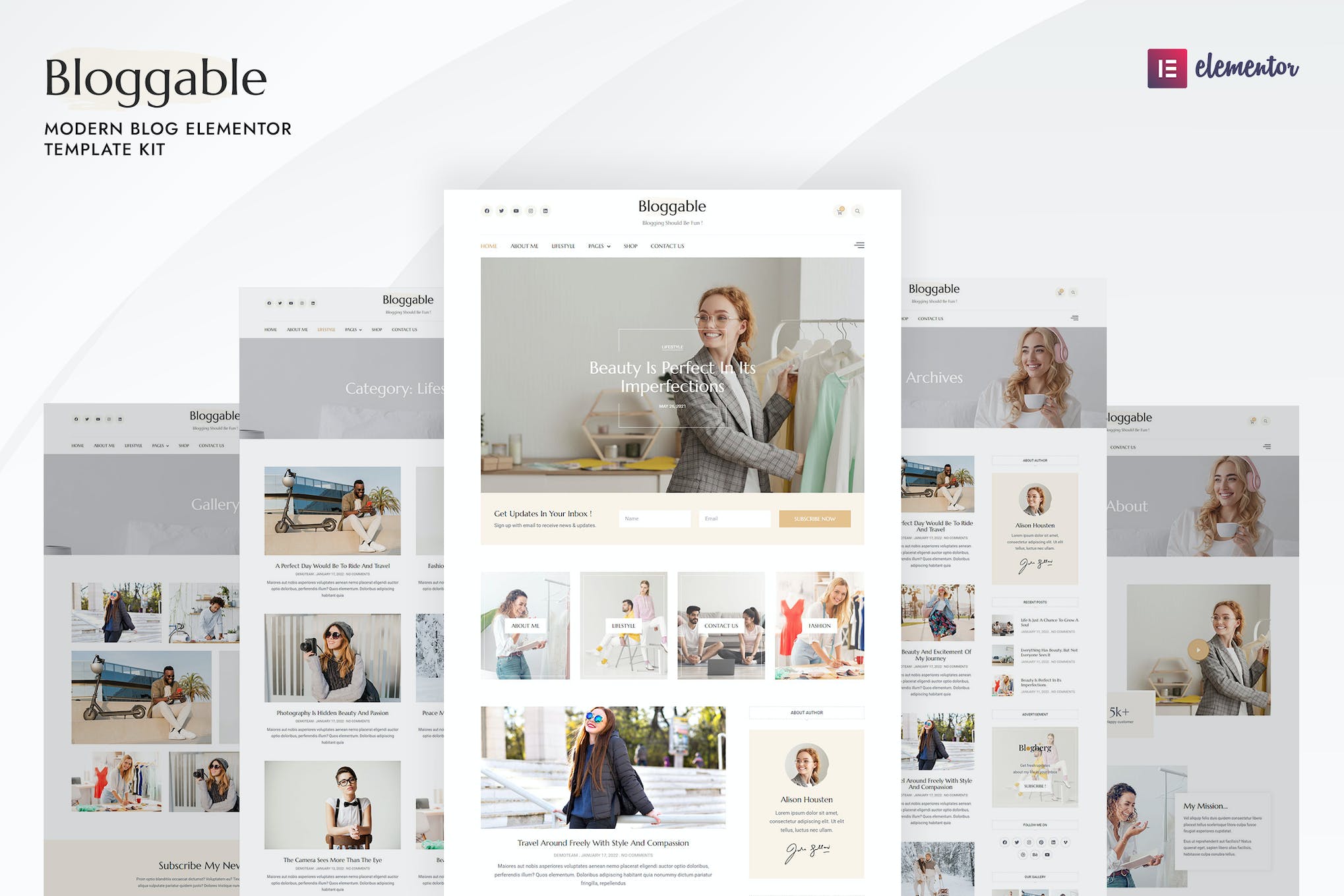 Bloggable – Modern Blog Elementor Template Kit