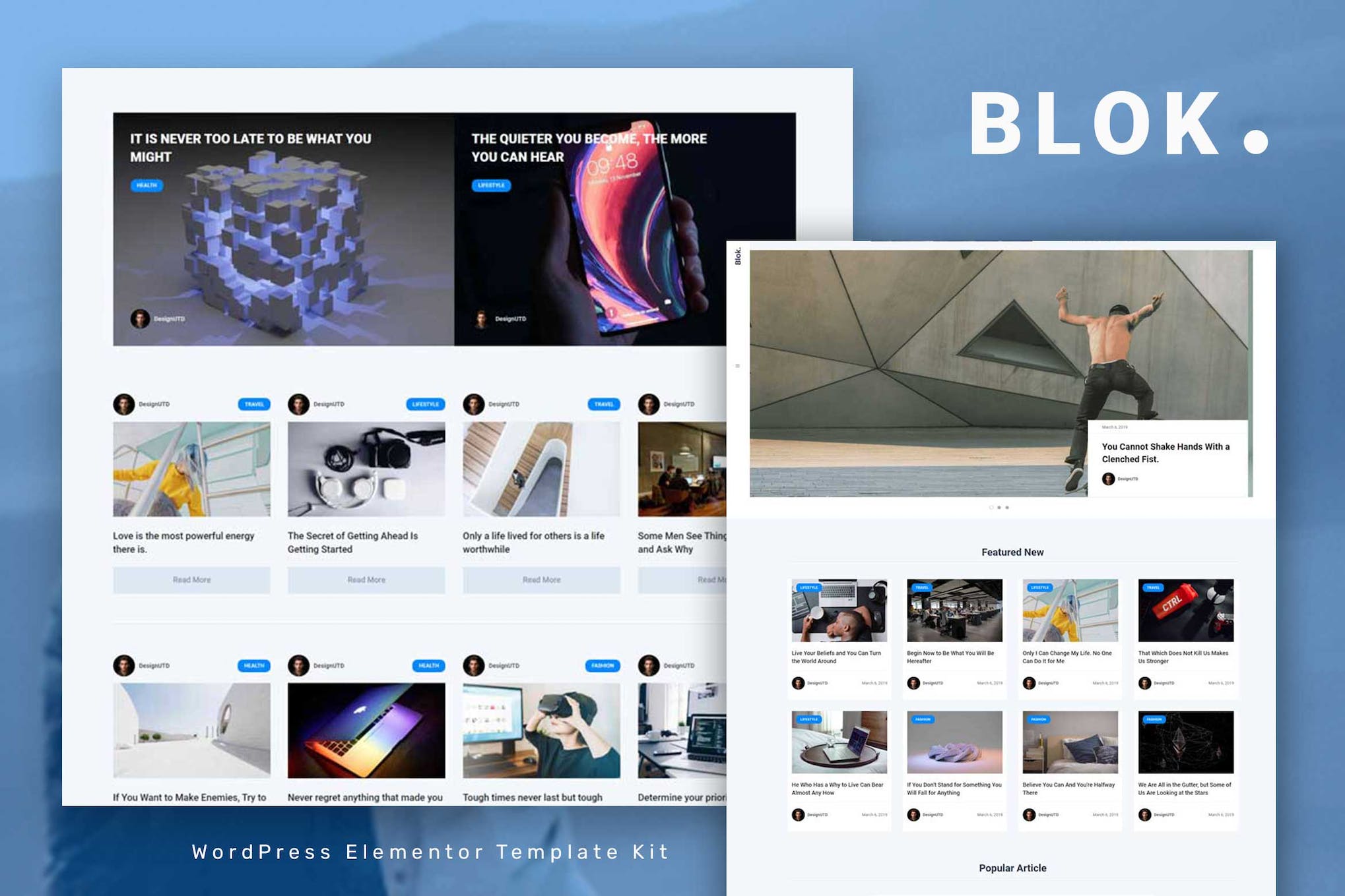 Blok – Blog & Magazine Elementor Template Kit