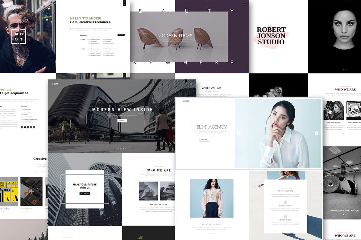 Bloom – One & Multi Page Portfolio HTML Template