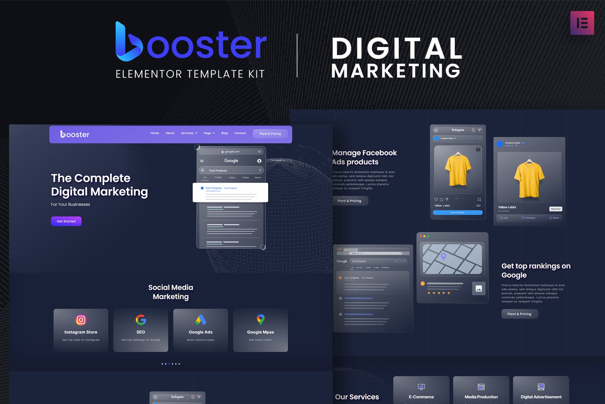 Booster – Digital Marketing Elementor Template Kit