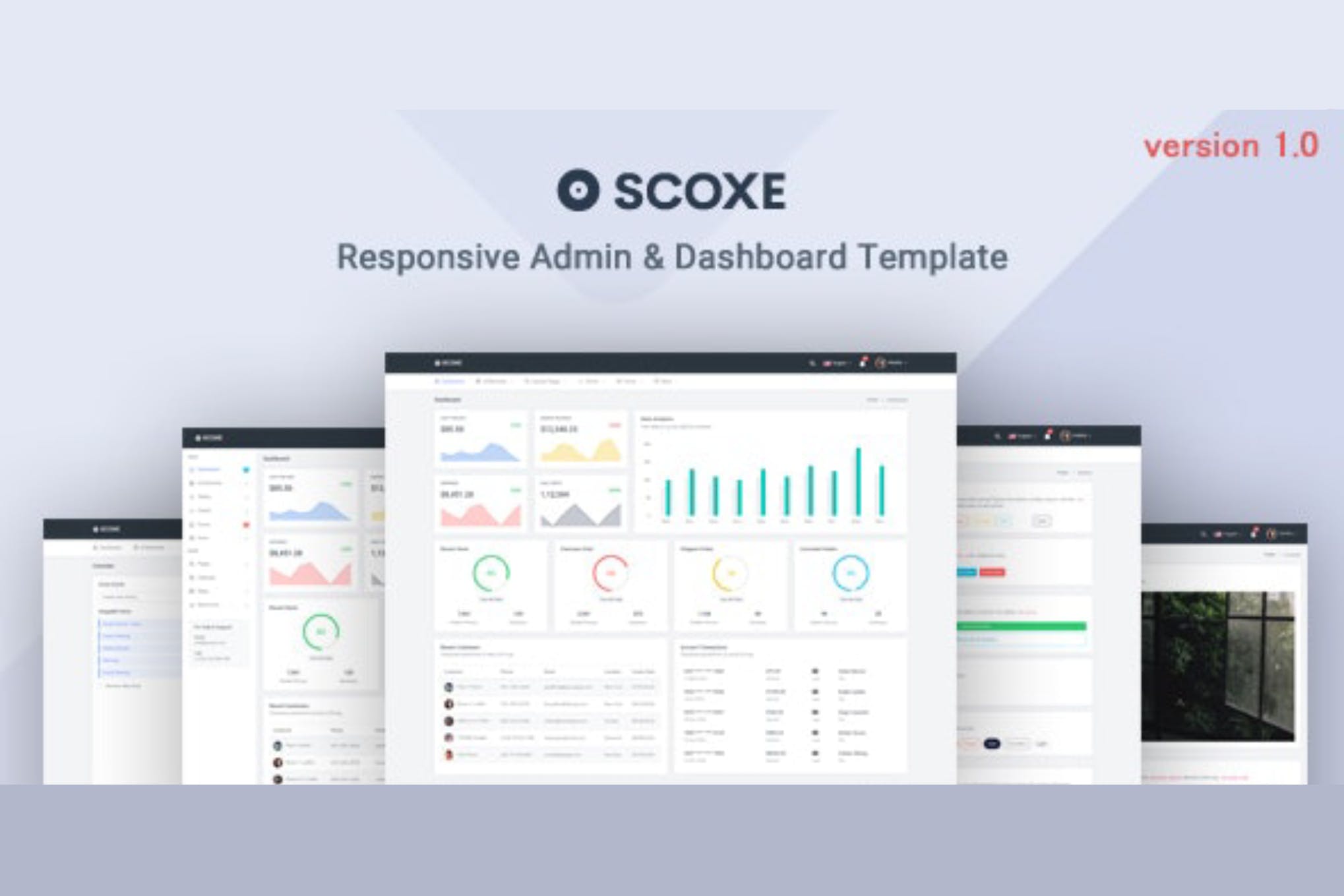 Bootstrap Admin & Dashboard Template – Scoxe