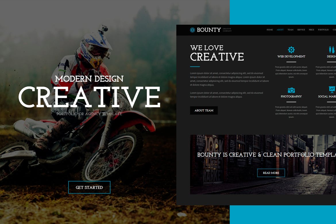 Bounty – Modern Responsive HTML Template