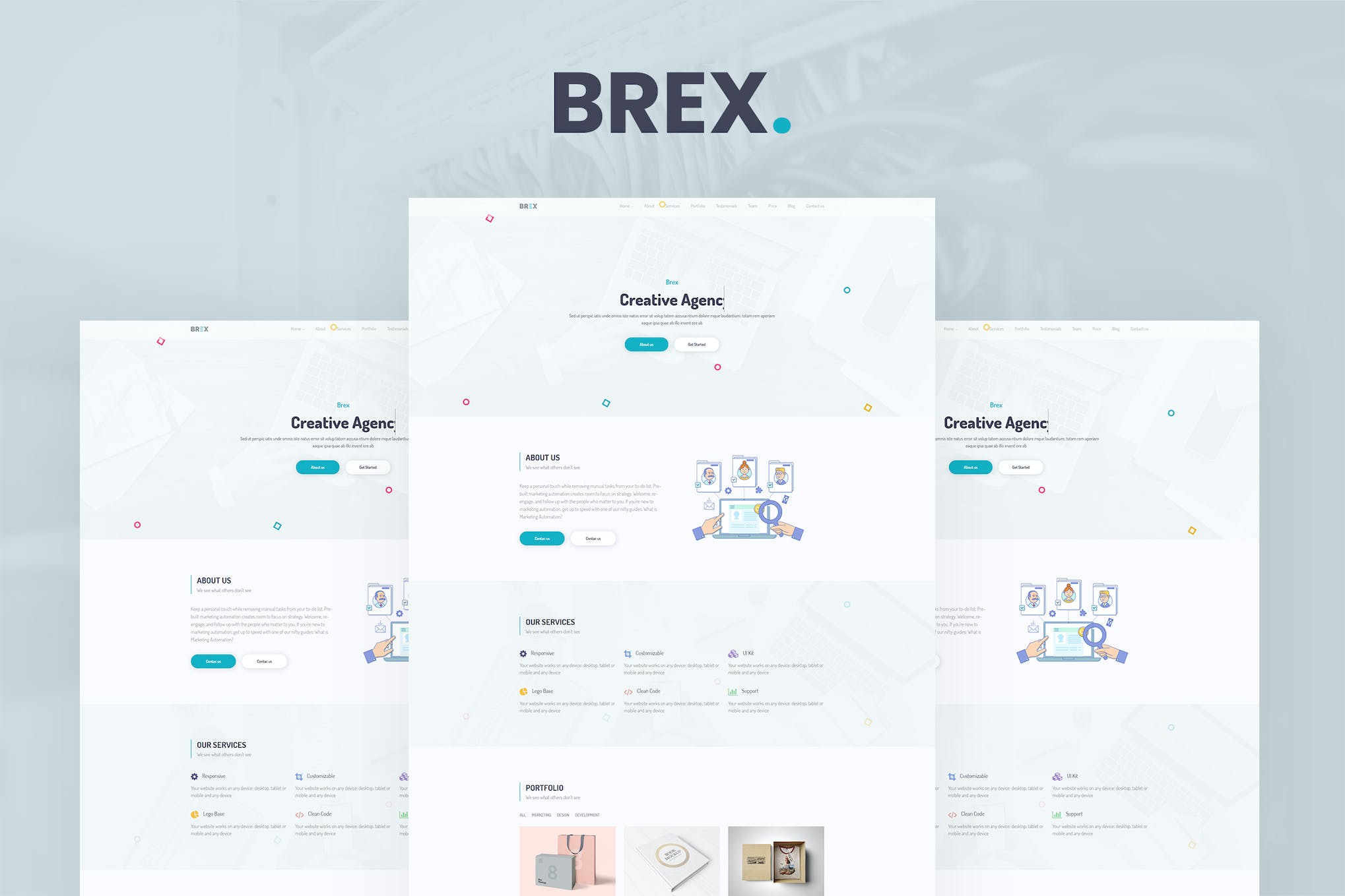 Brex – One Page Parallax