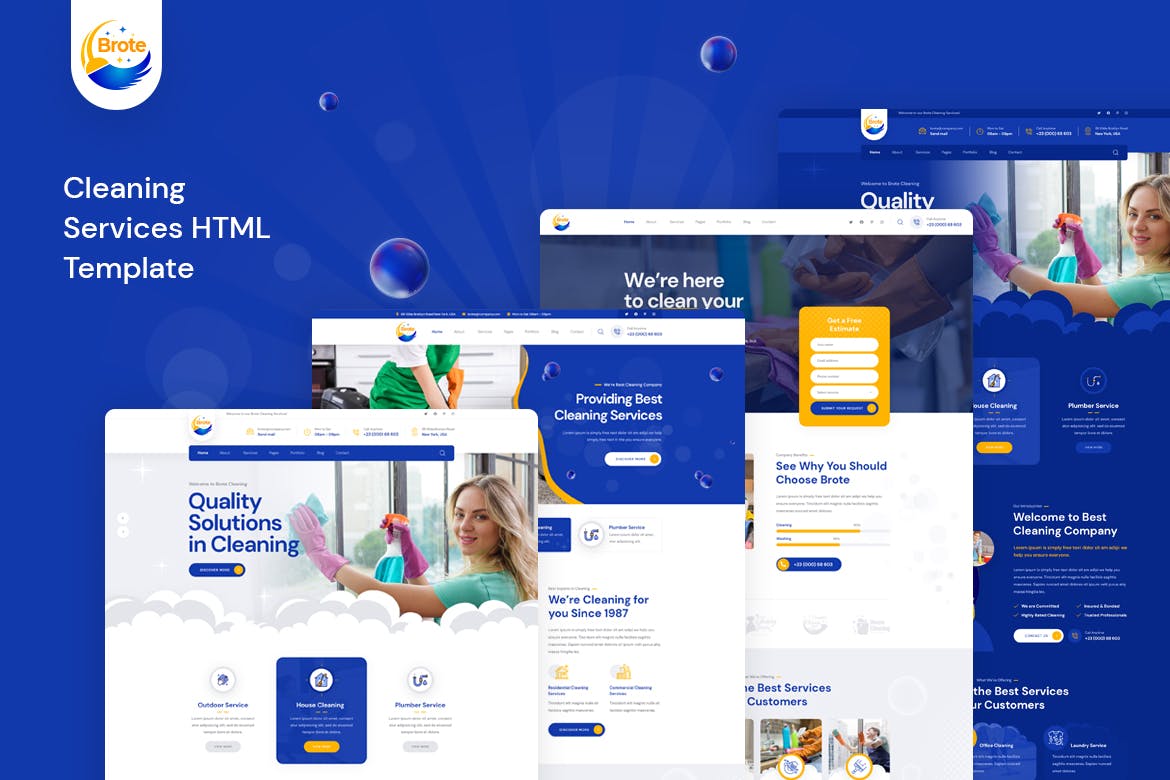 Brote – Cleaning Services HTML Template