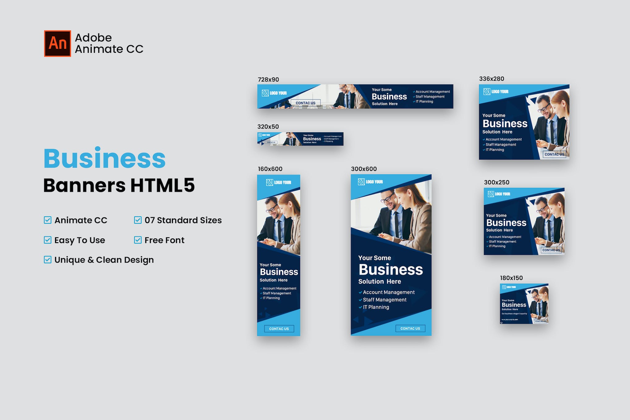 Business Banners HTML5 – Animate CC