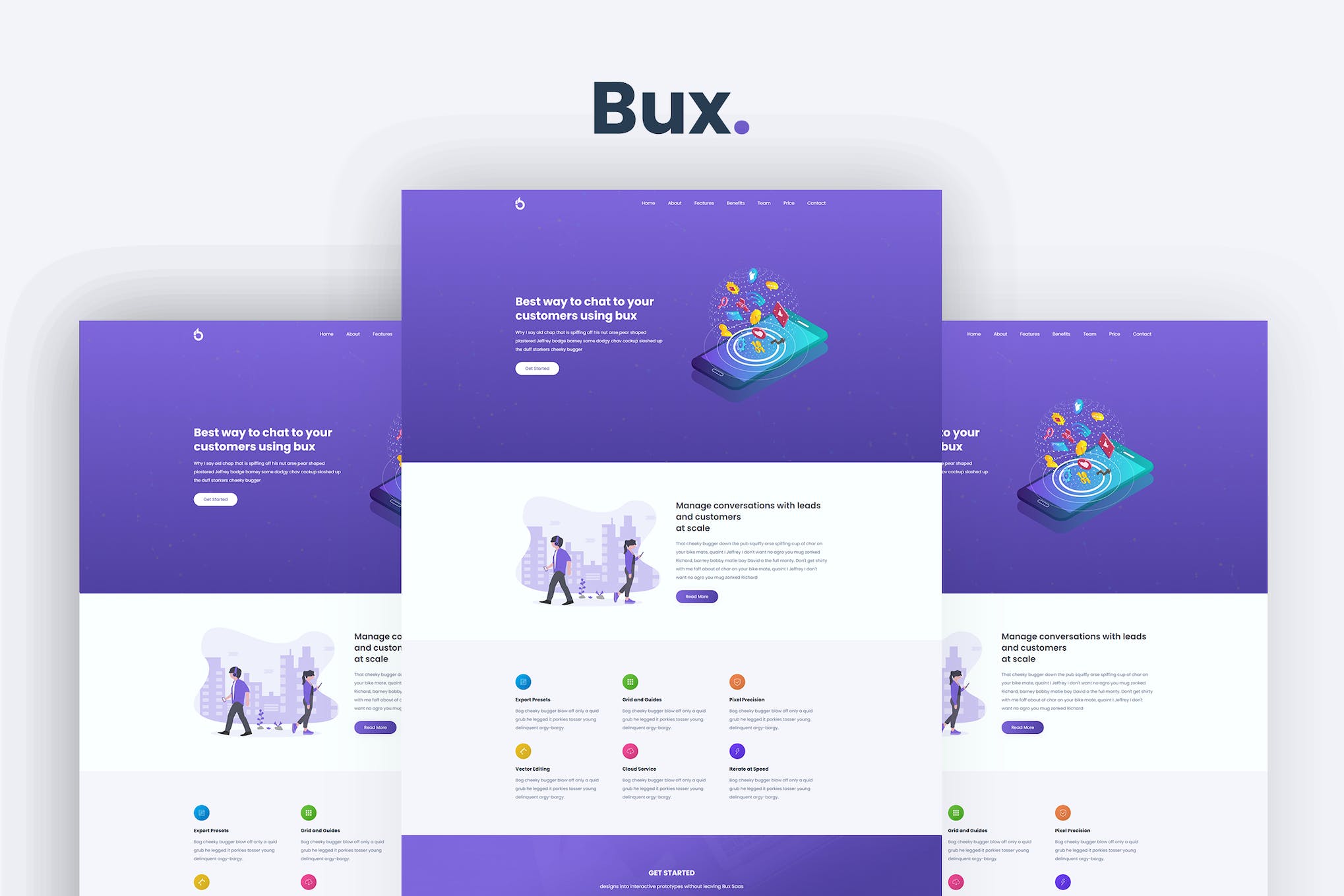 Bux – Startup and SaaS Template