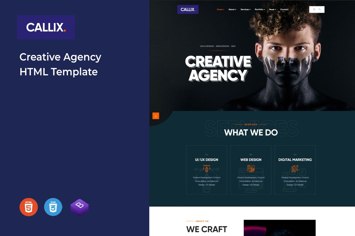 Callix – Creative Agency HTML Template