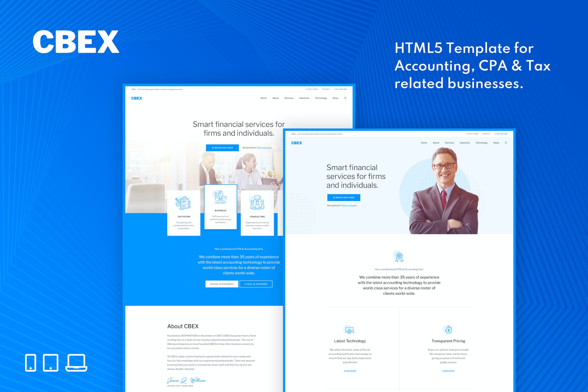 CBEX – Responsive CPA, Tax and Accounting HTML5 Te