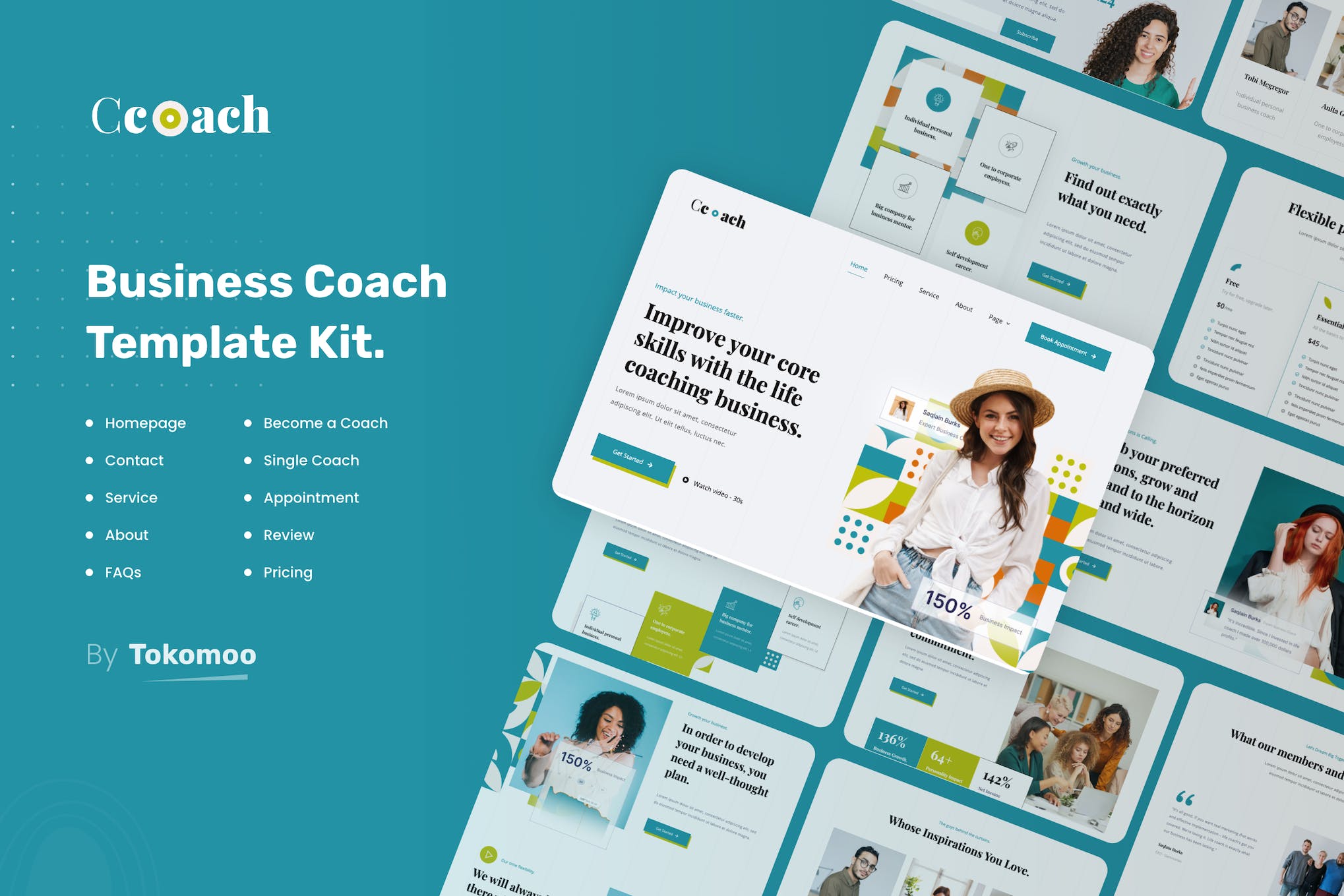 Ccoach | Business Coach Elementor Template Kit