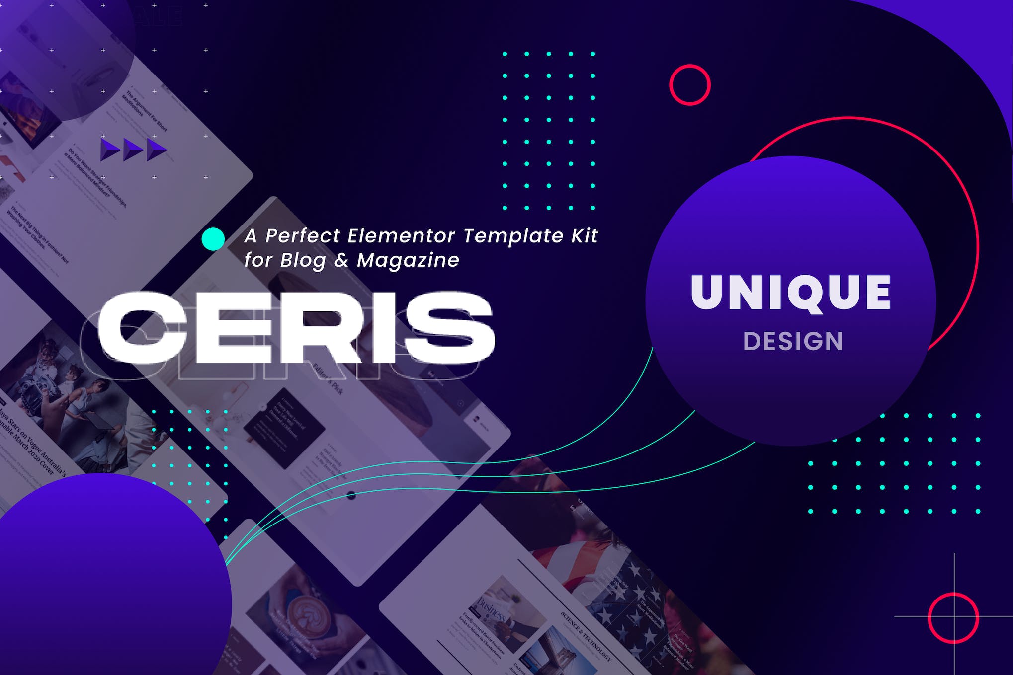 Ceris – Blog & Magazine Elementor Template Kit